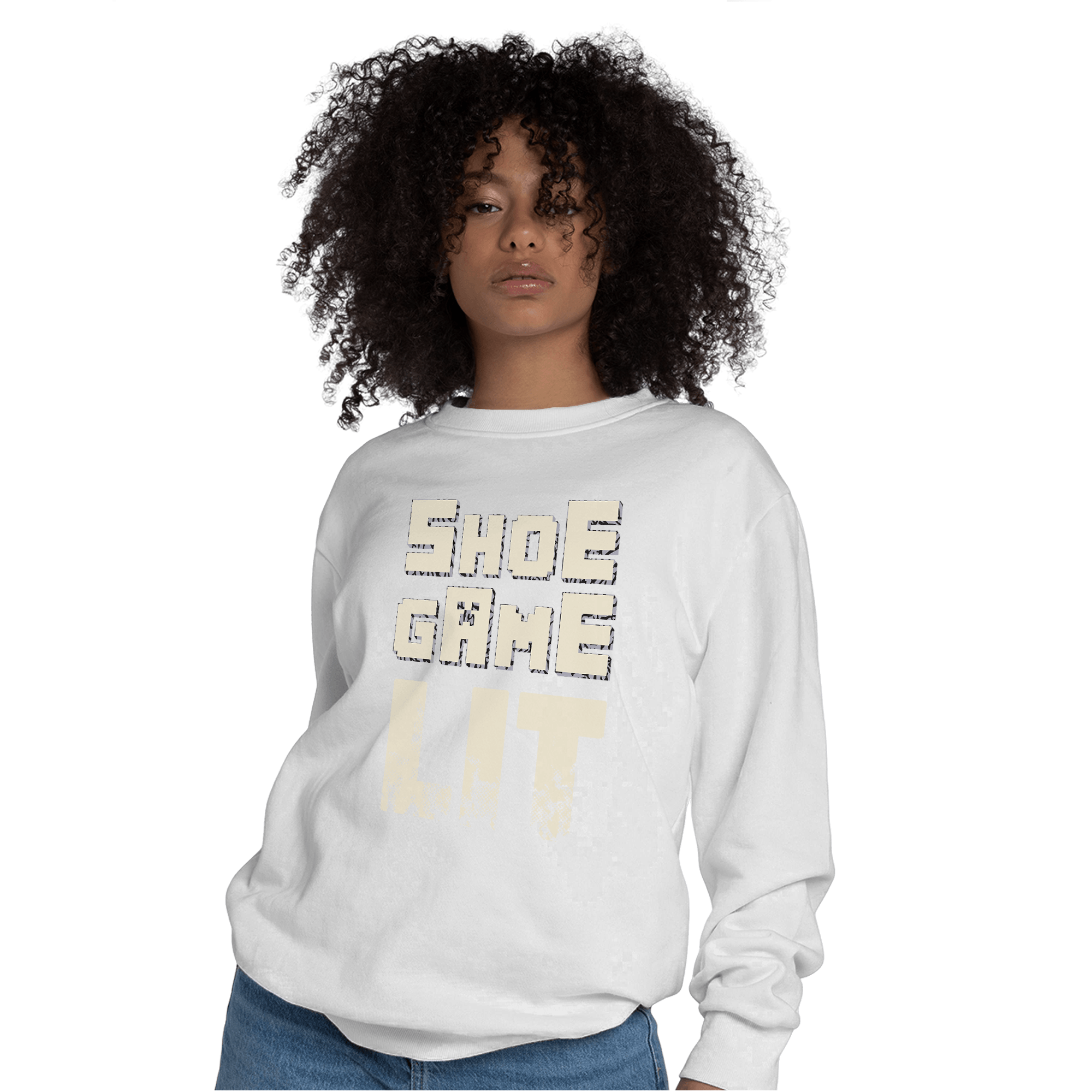 Off Noir 3s Sweatshirt Match Shoe Game Lit - NastyJamz