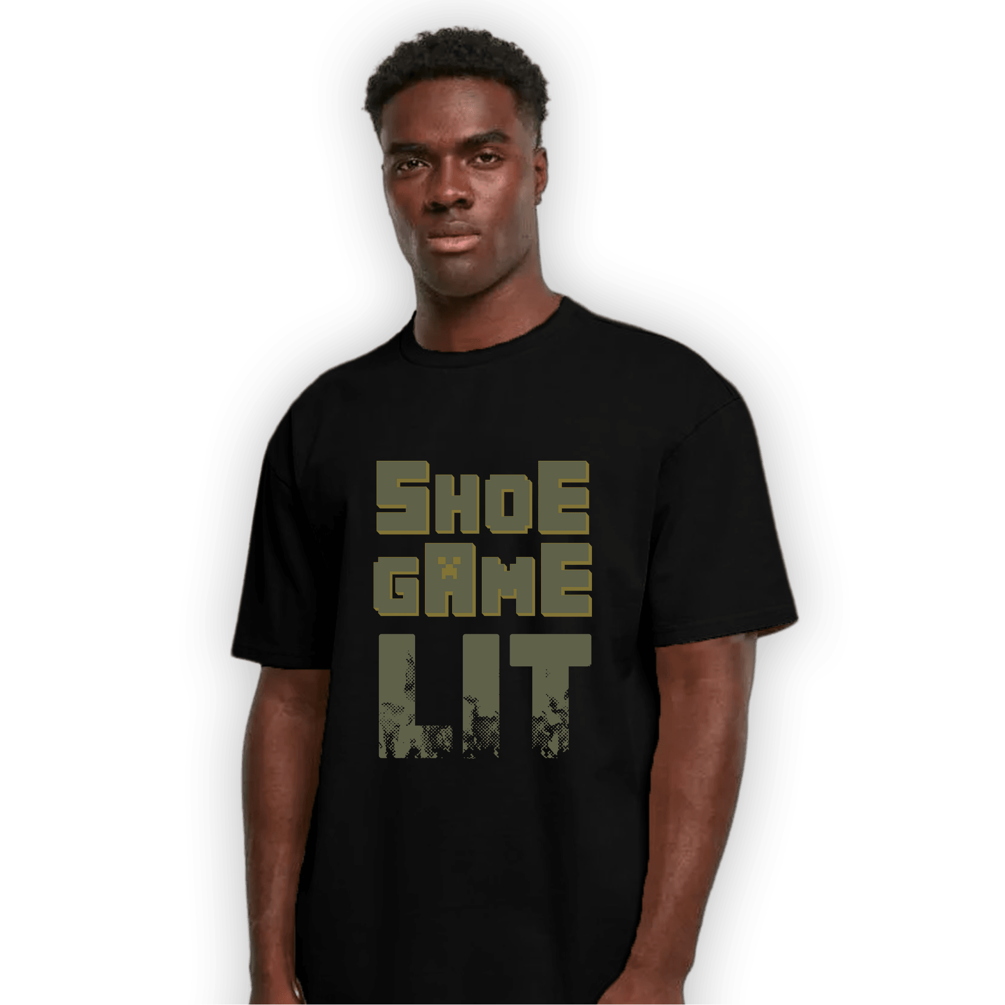 SE Craft Medium Olive 4s T Shirt Match Shoe Game Lit - NastyJamz