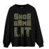 SE Craft Medium Olive 4s Sweatshirt Match Shoe Game Lit - NastyJamz