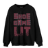 Burgundy 5s Sweatshirt Match Shoe Game Lit - NastyJamz