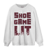 Burgundy 5s Sweatshirt Match Shoe Game Lit - NastyJamz