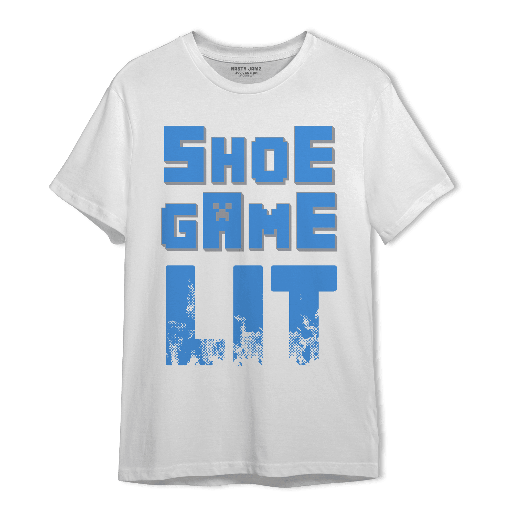 University Blue 5s T Shirt Match Shoe Game Lit - NastyJamz