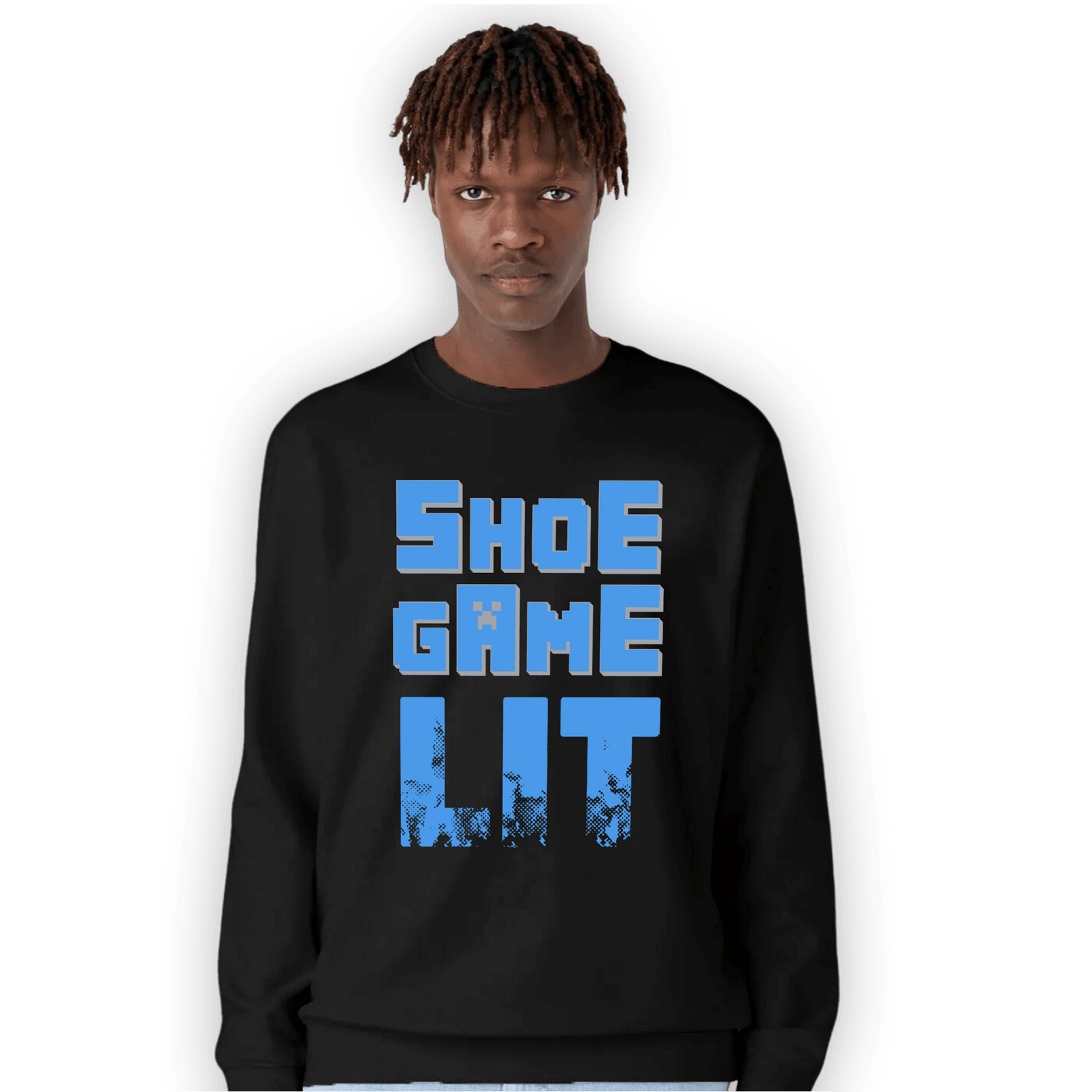 University Blue 5s Sweatshirt Match Shoe Game Lit - NastyJamz