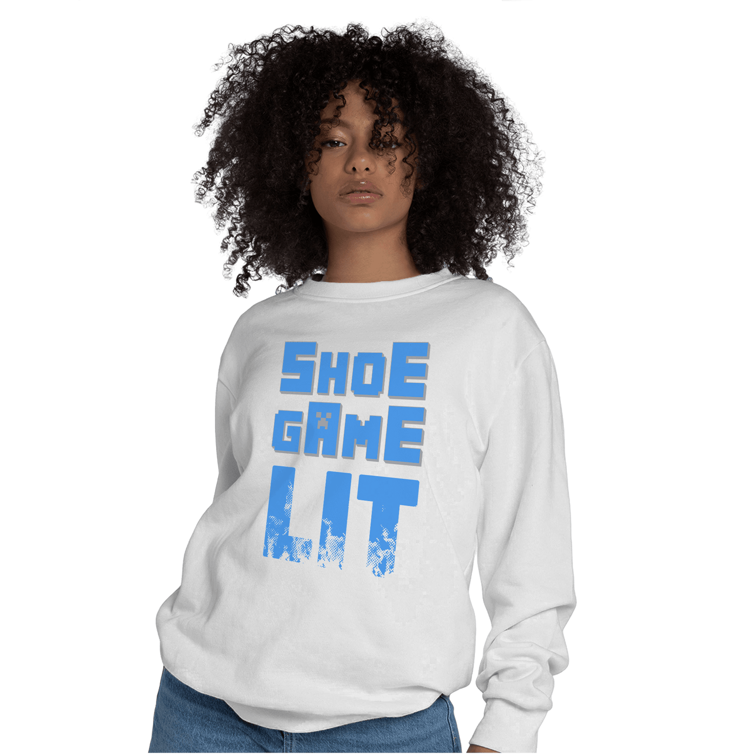 University Blue 5s Sweatshirt Match Shoe Game Lit - NastyJamz
