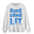 University Blue 5s Sweatshirt Match Shoe Game Lit - NastyJamz