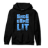 University Blue 5s Hoodie Match Shoe Game Lit - NastyJamz