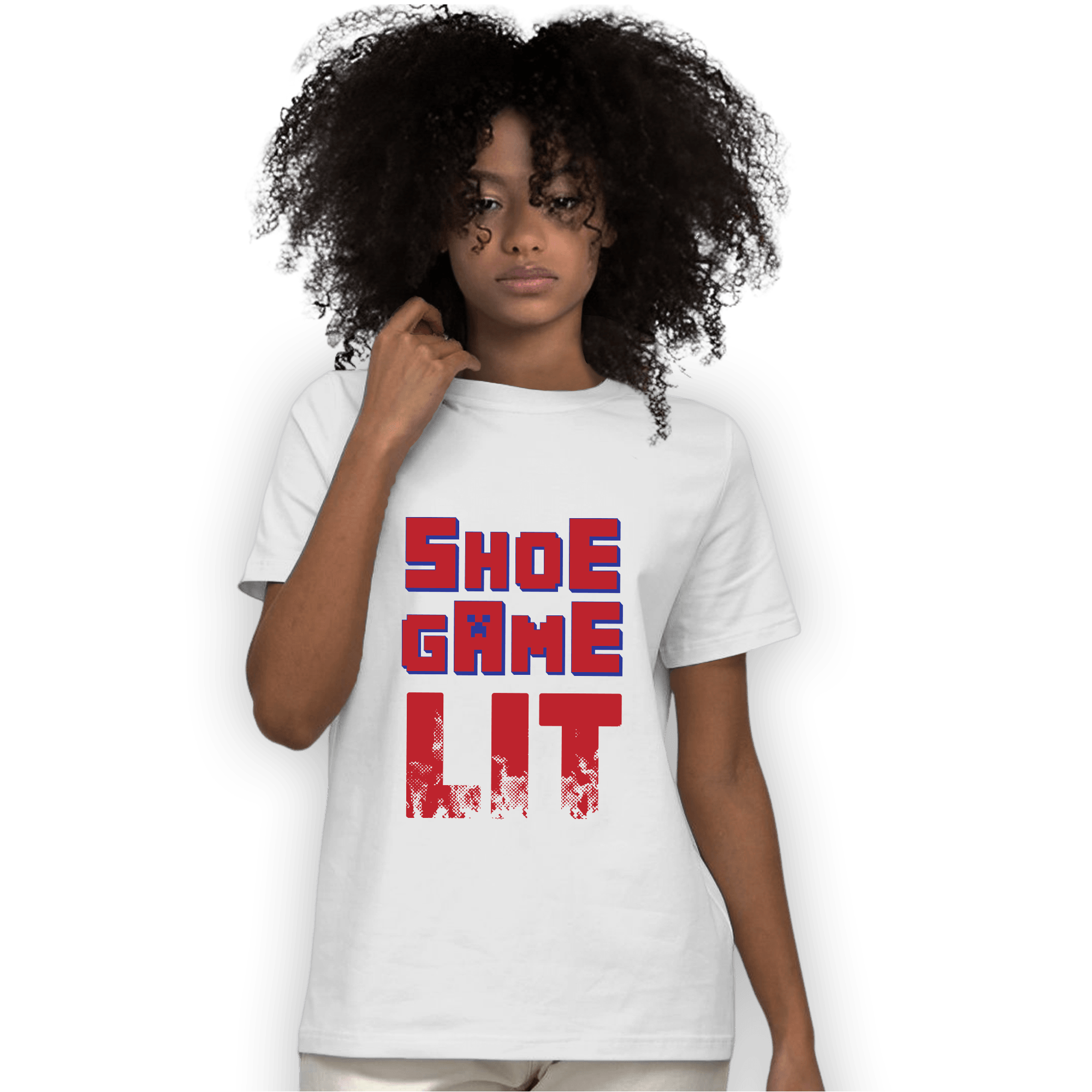 Playoffs 8s T Shirt Match Shoe Game Lit - NastyJamz