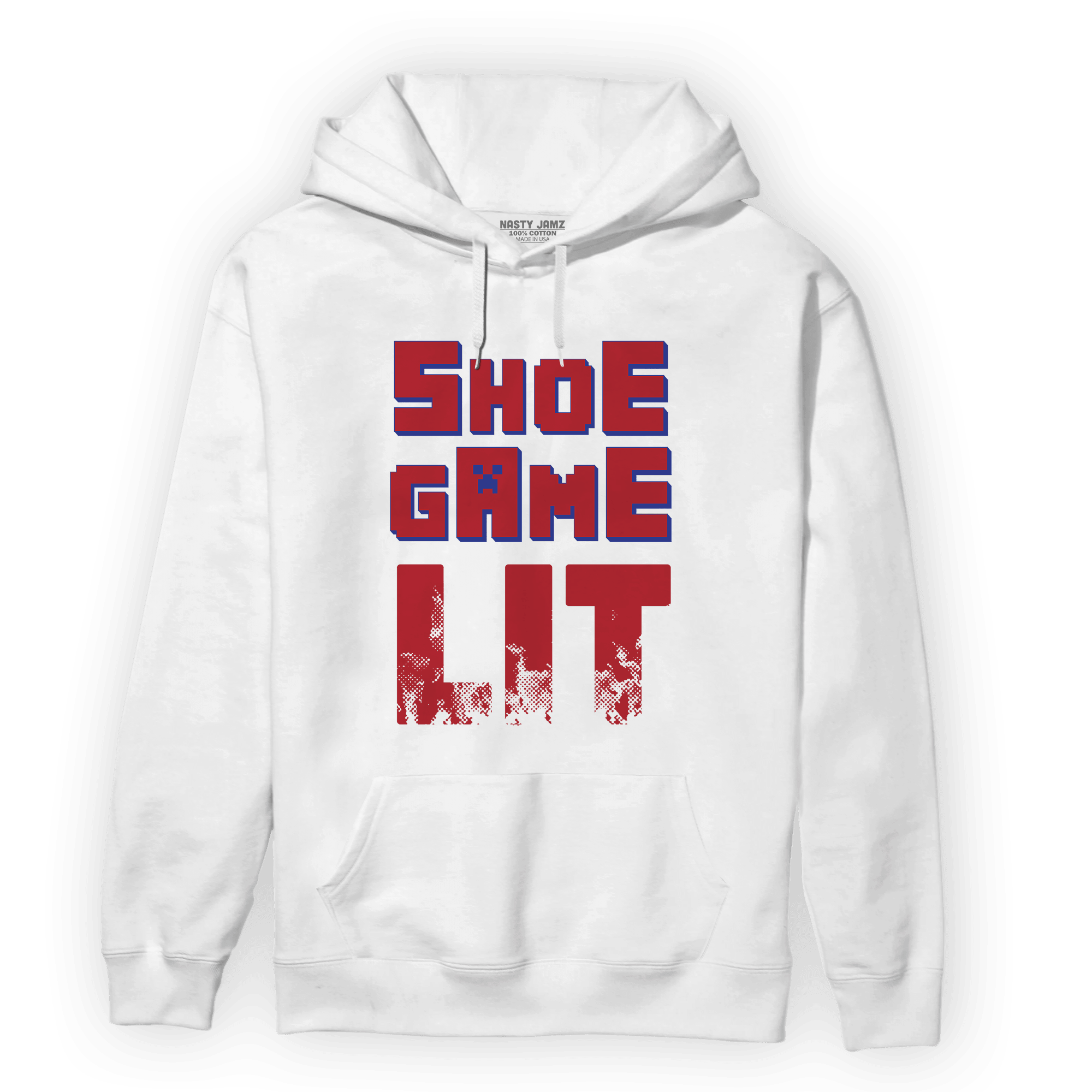 Playoffs 8s Hoodie Match Shoe Game Lit - NastyJamz