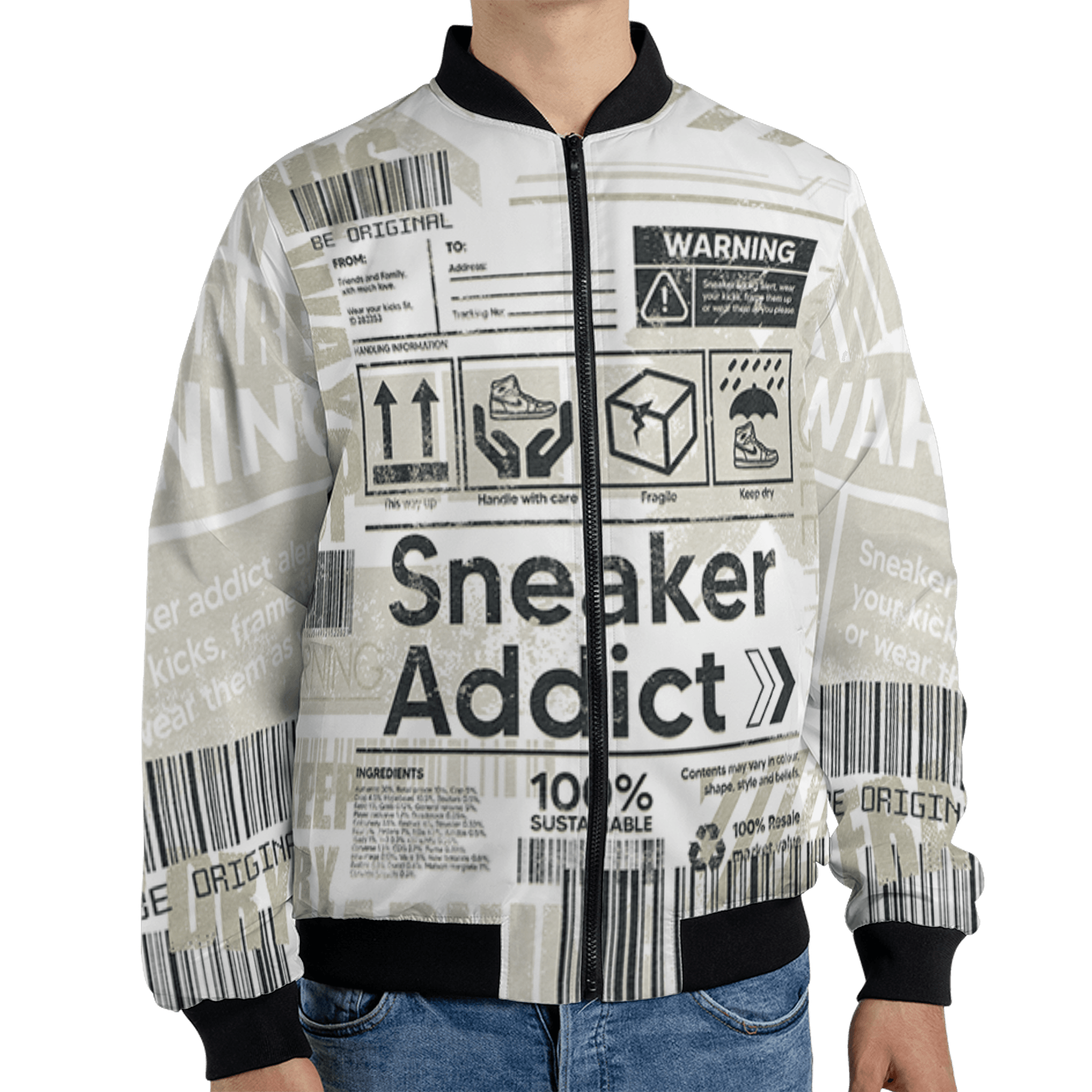 Gratitude 11s Jacket Match Sneaker Addict 3D All-Over Print Warning - NastyJamz