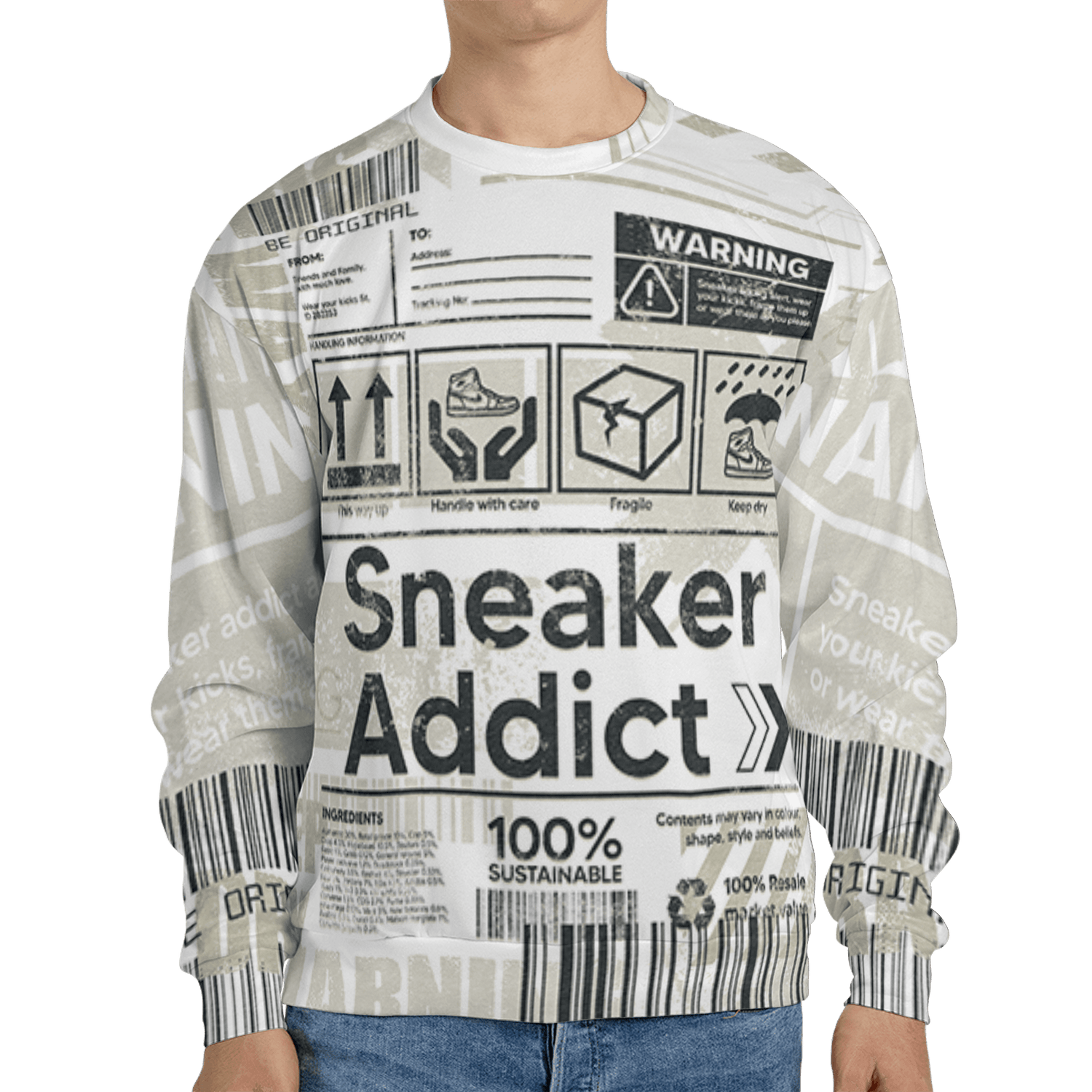 Gratitude 11s Sweatshirt Match Sneaker Addict 3D All-Over Print Warning - NastyJamz