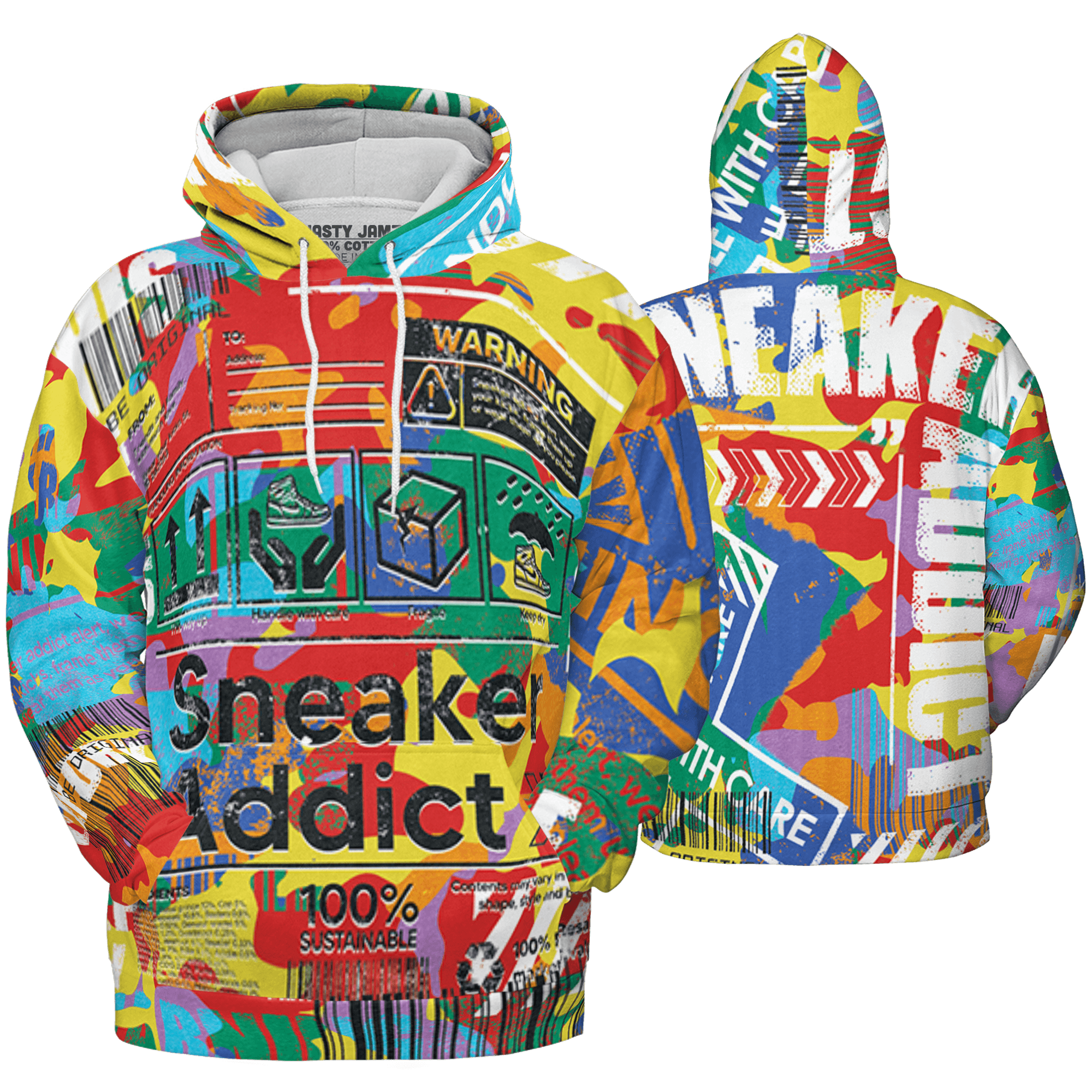 Mid GS Six Championships 1s Hoodie Match Sneaker Addict 3D All-Over Print Warning - NastyJamz