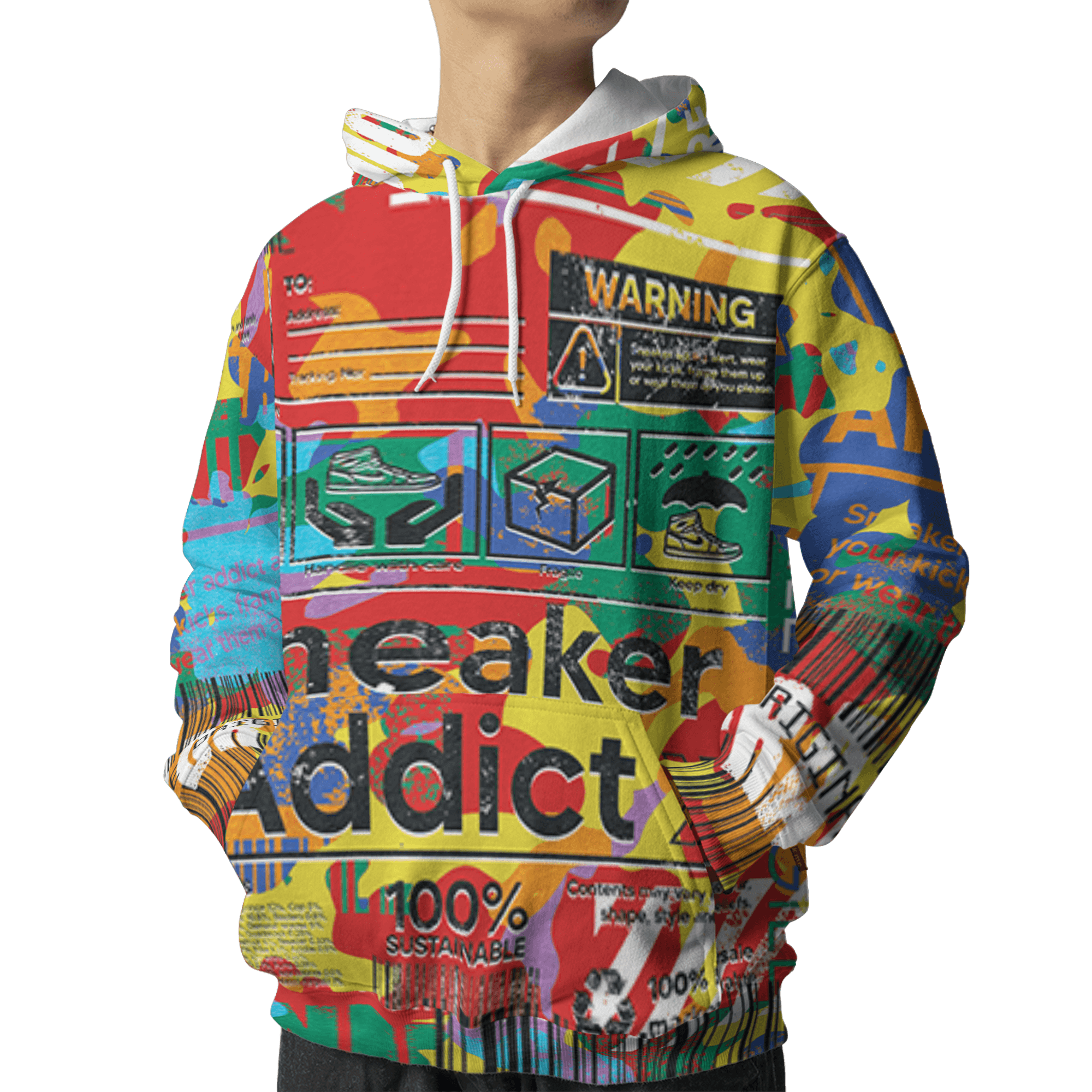 Mid GS Six Championships 1s Hoodie Match Sneaker Addict 3D All-Over Print Warning - NastyJamz