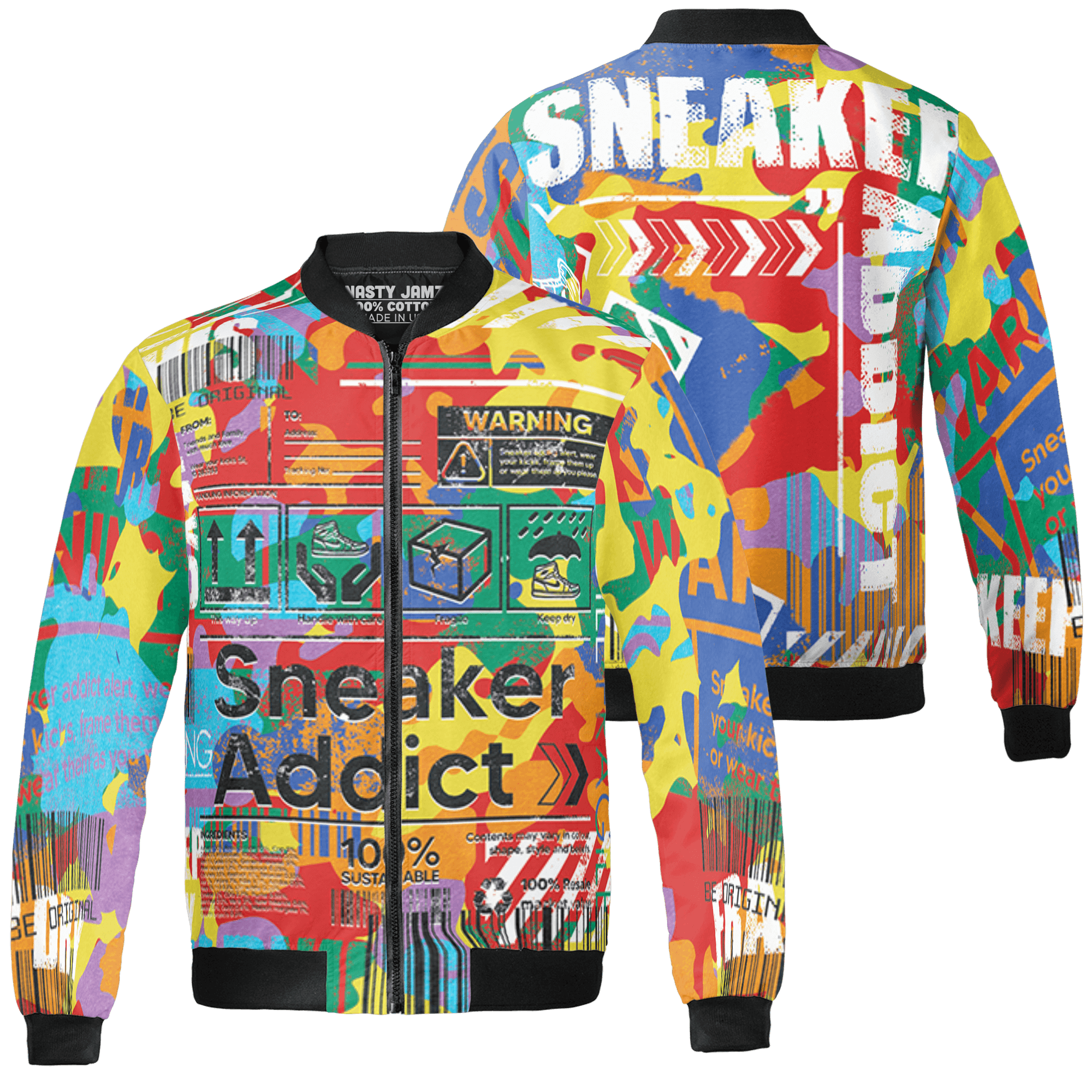 Mid GS Six Championships 1s Jacket Match Sneaker Addict 3D All-Over Print Warning - NastyJamz