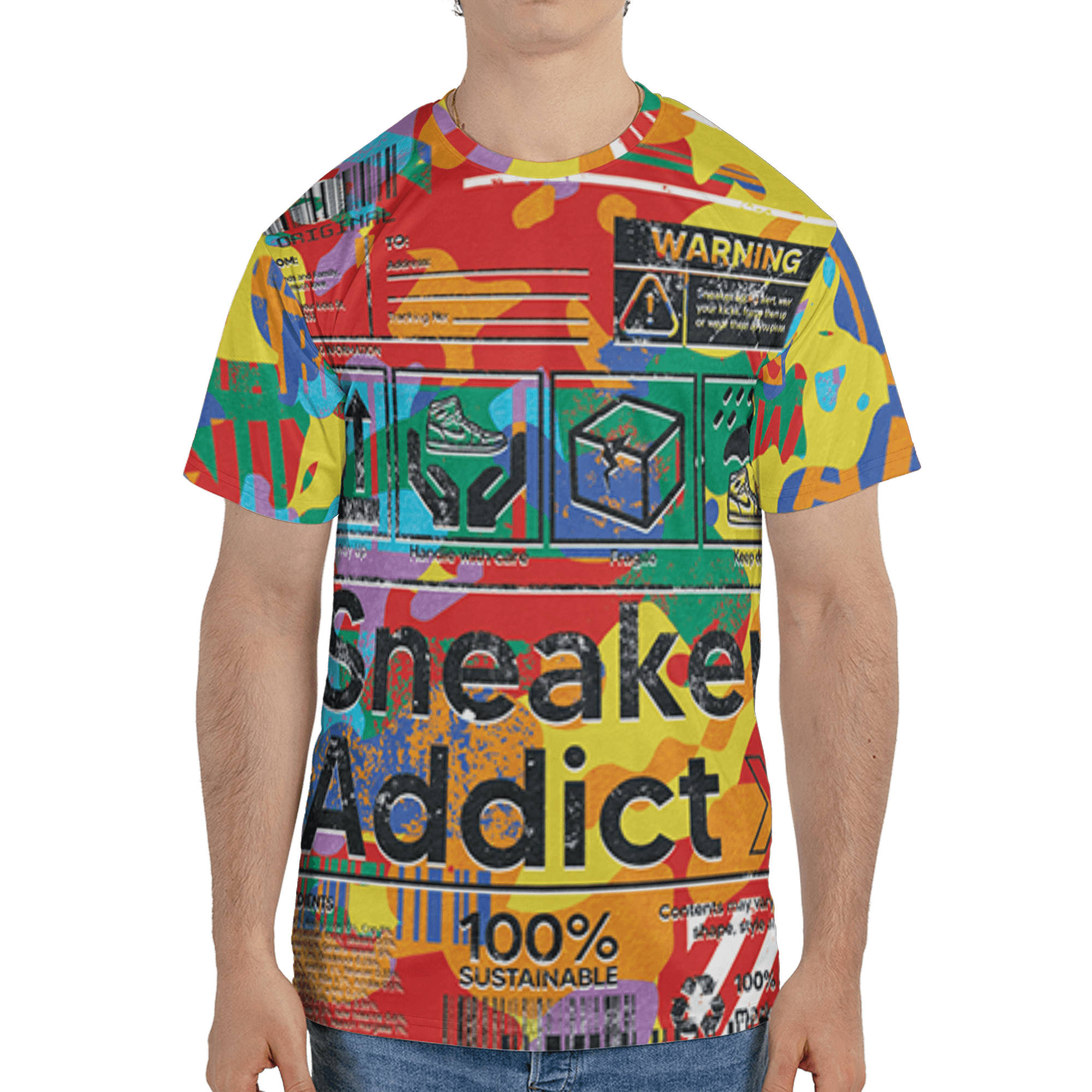 Mid GS Six Championships 1s T Shirt Match Sneaker Addict 3D All-Over Print Warning - NastyJamz