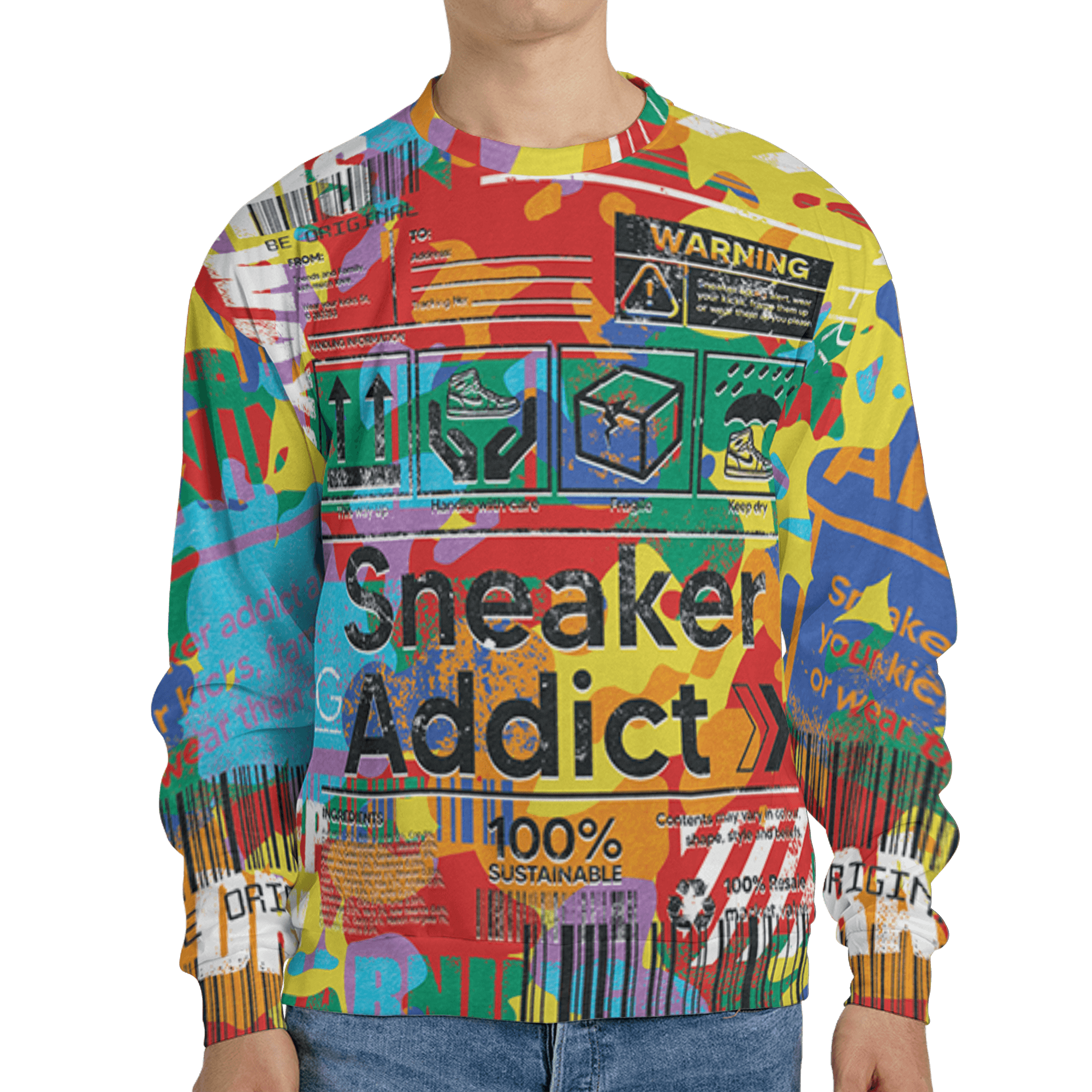 Mid GS Six Championships 1s Sweatshirt Match Sneaker Addict 3D All-Over Print Warning - NastyJamz