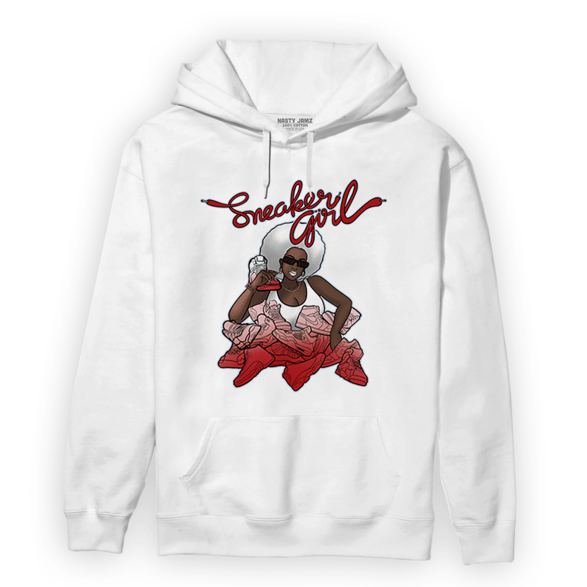 Cherry 11s Hoodie Match Sneaker Girl - NastyJamz