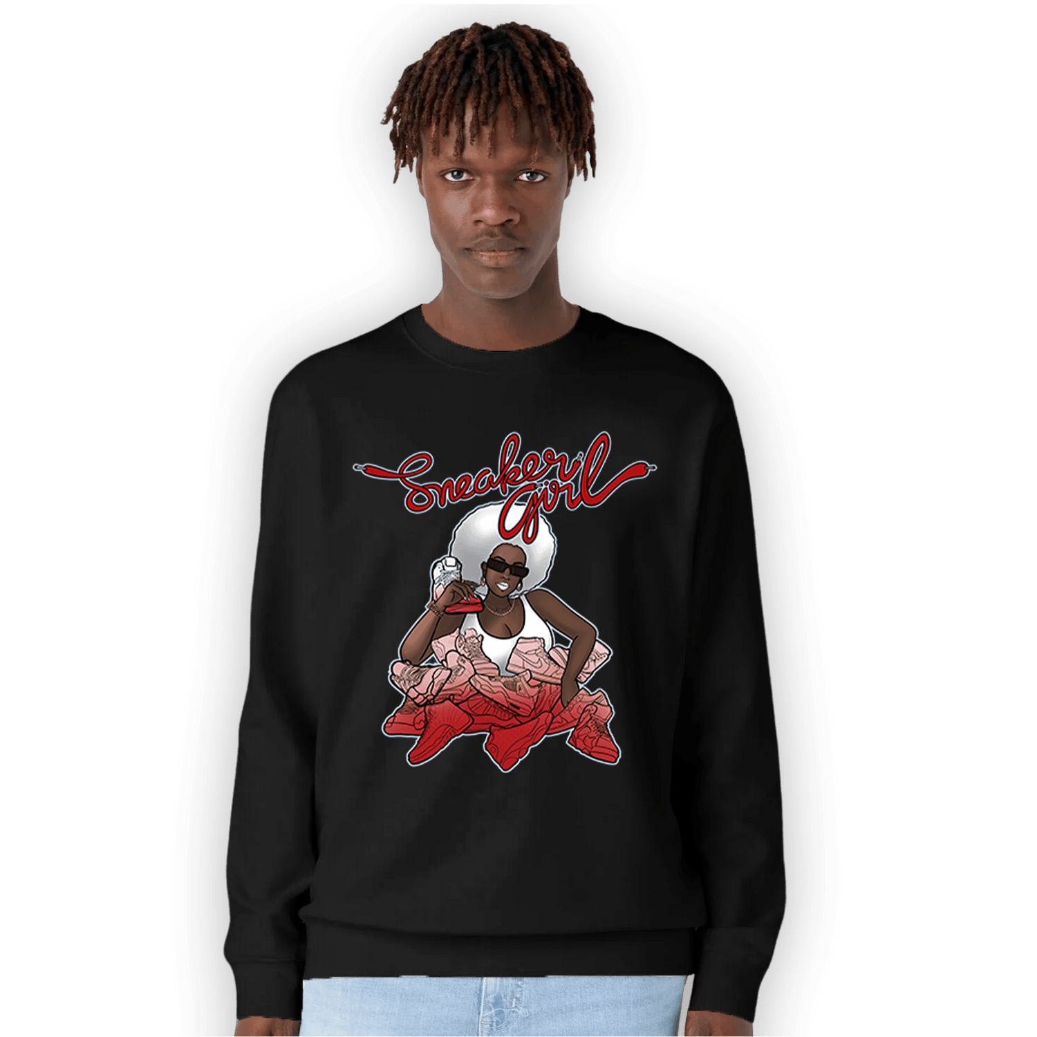 Cherry 11s Sweatshirt Match Sneaker Girl - NastyJamz