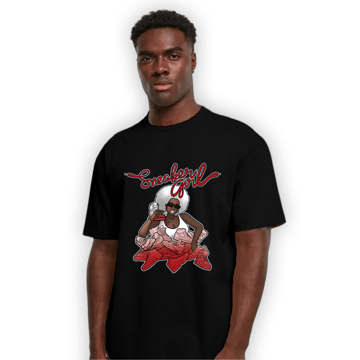 Cherry 11s T Shirt Match Sneaker Girl - NastyJamz