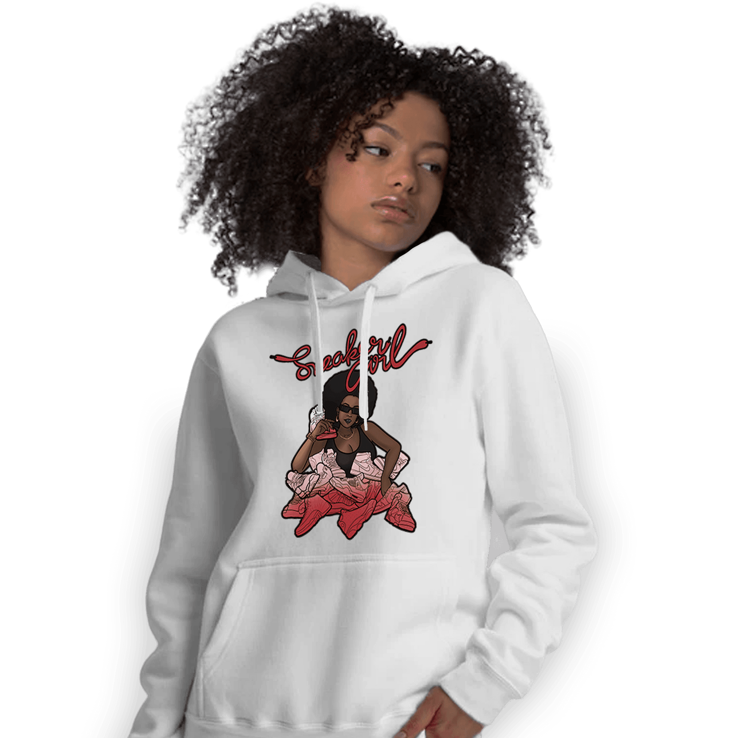 Cherry 12s Hoodie Match Sneaker Girl - NastyJamz