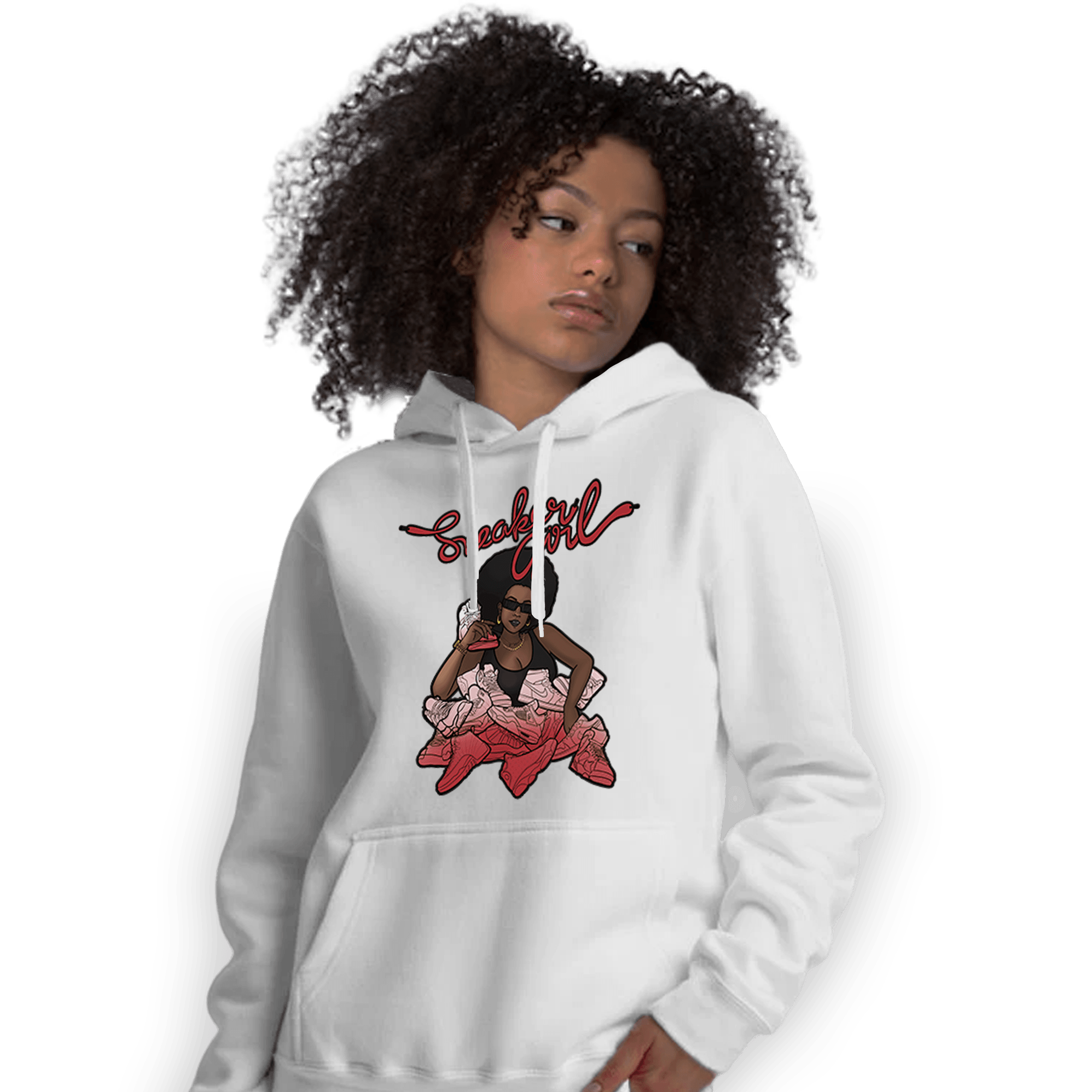 Cherry 12s Hoodie Match Sneaker Girl - NastyJamz