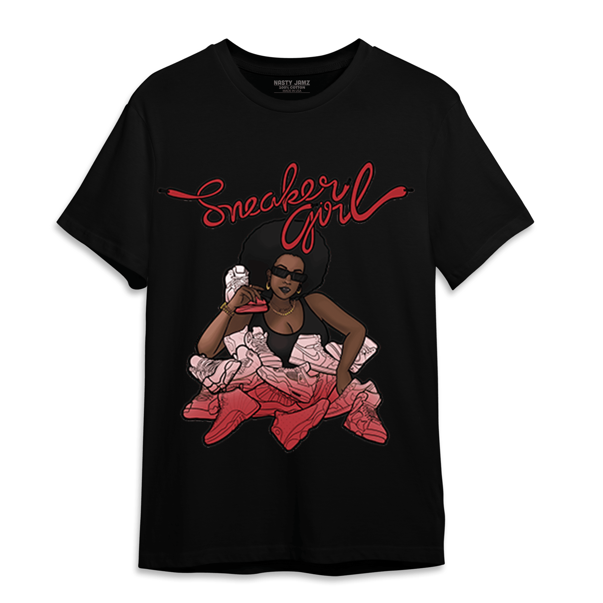 Cherry 12s T Shirt Match Sneaker Girl - NastyJamz