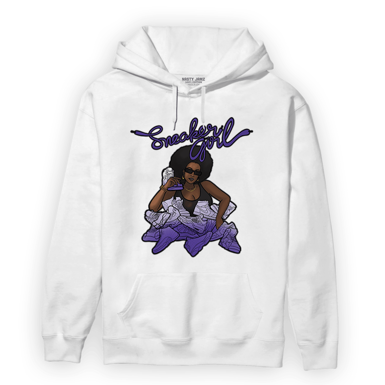 Field Purple 12s Hoodie Match Sneaker Girl - NastyJamz
