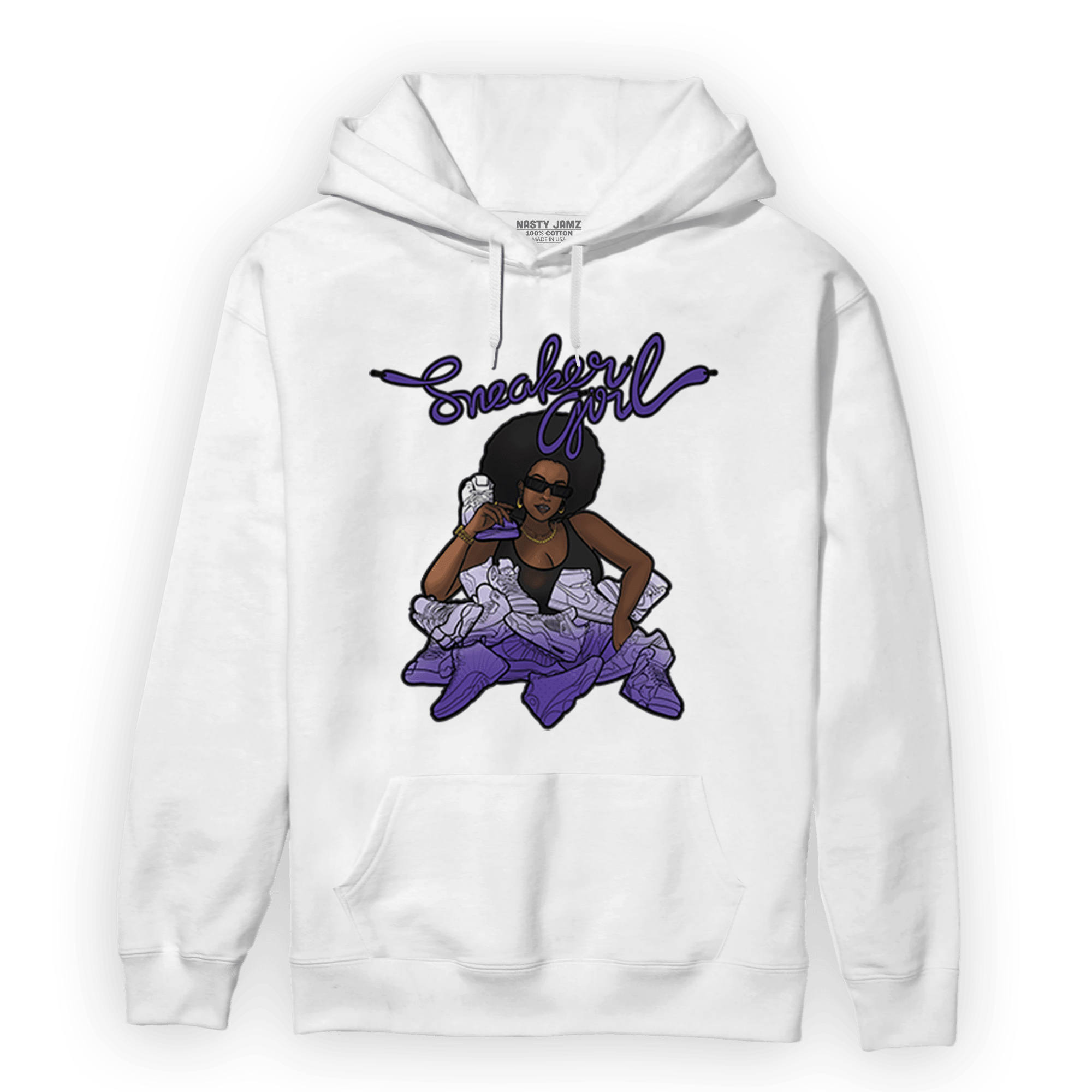 Field Purple 12s Hoodie Match Sneaker Girl - NastyJamz