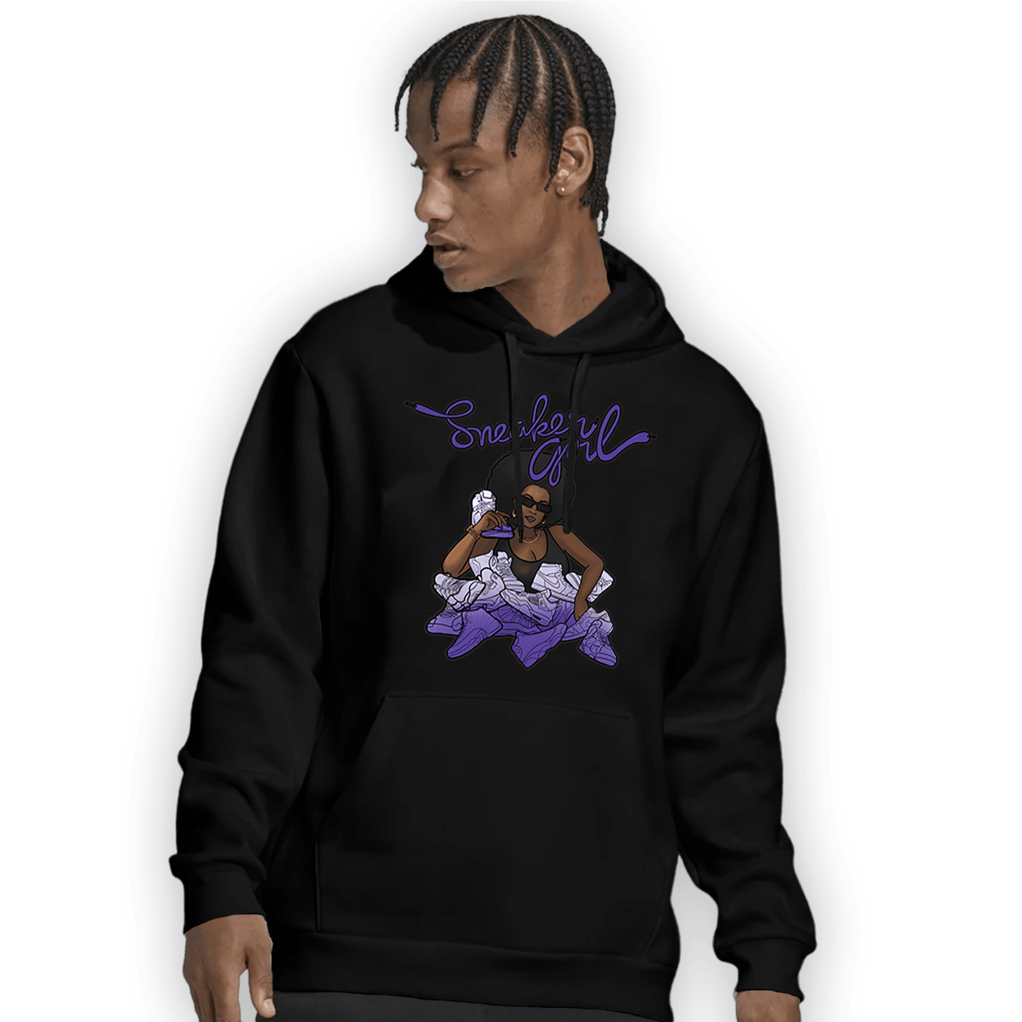 Field Purple 12s Hoodie Match Sneaker Girl - NastyJamz