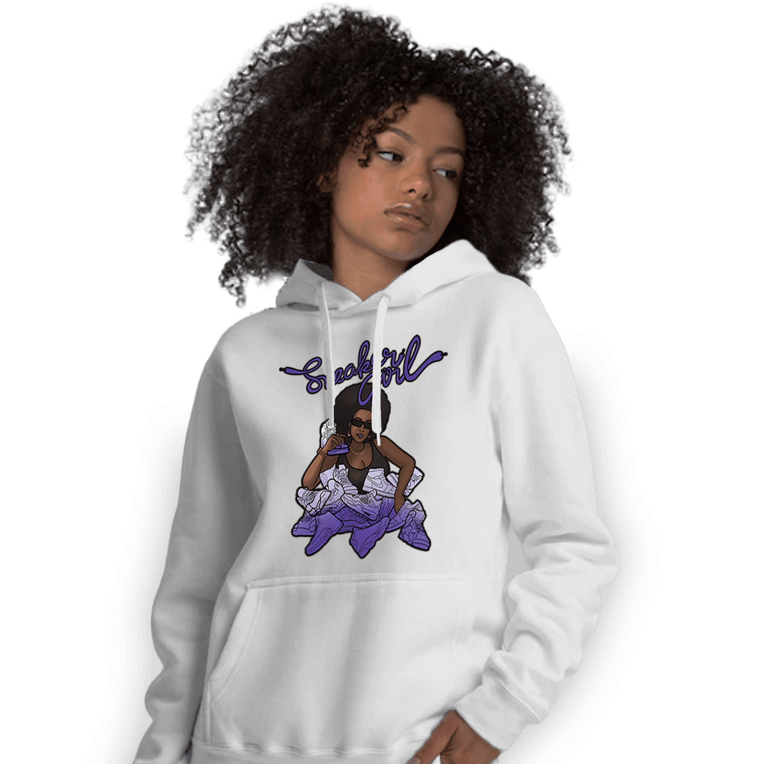Field Purple 12s Hoodie Match Sneaker Girl - NastyJamz
