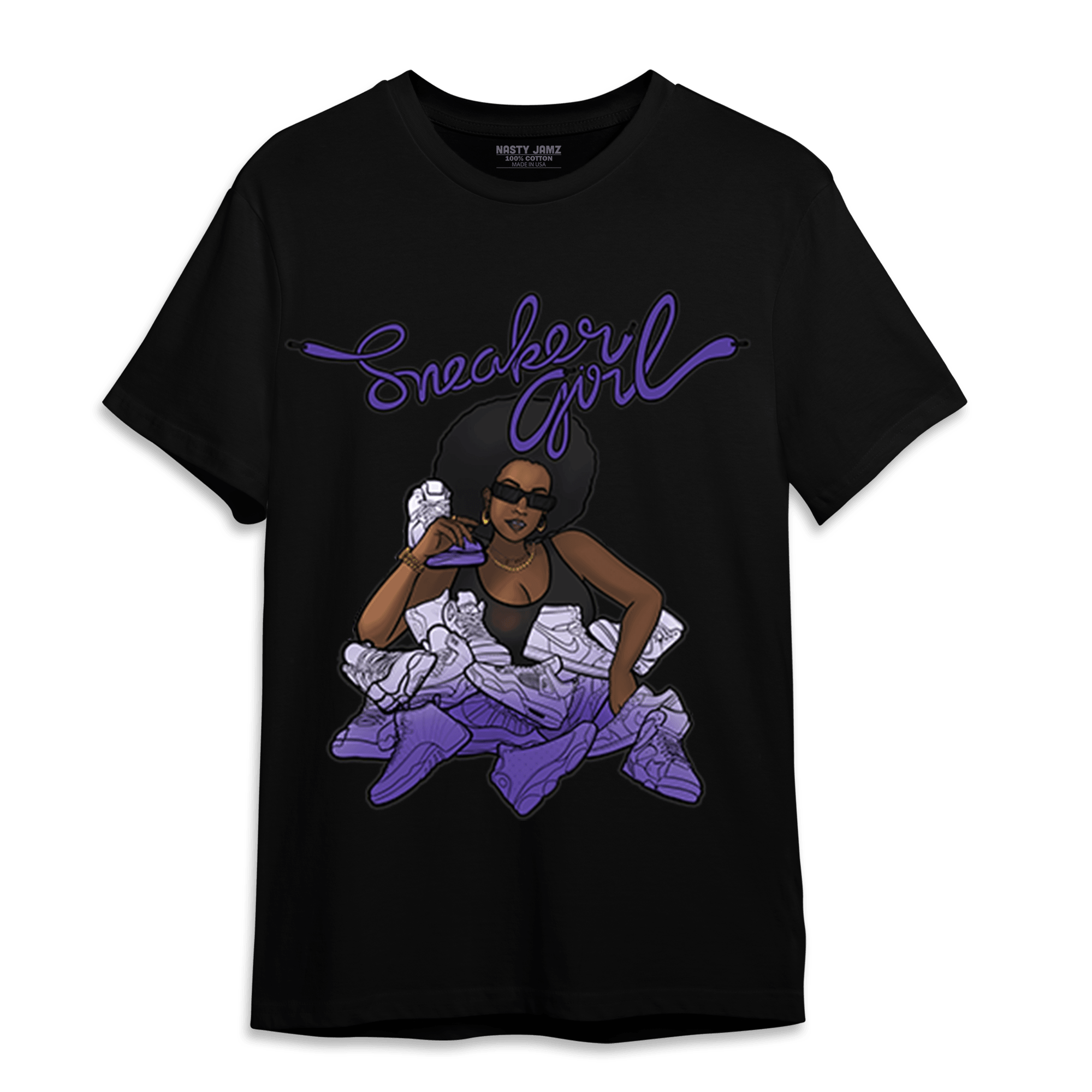 Field Purple 12s T Shirt Match Sneaker Girl - NastyJamz