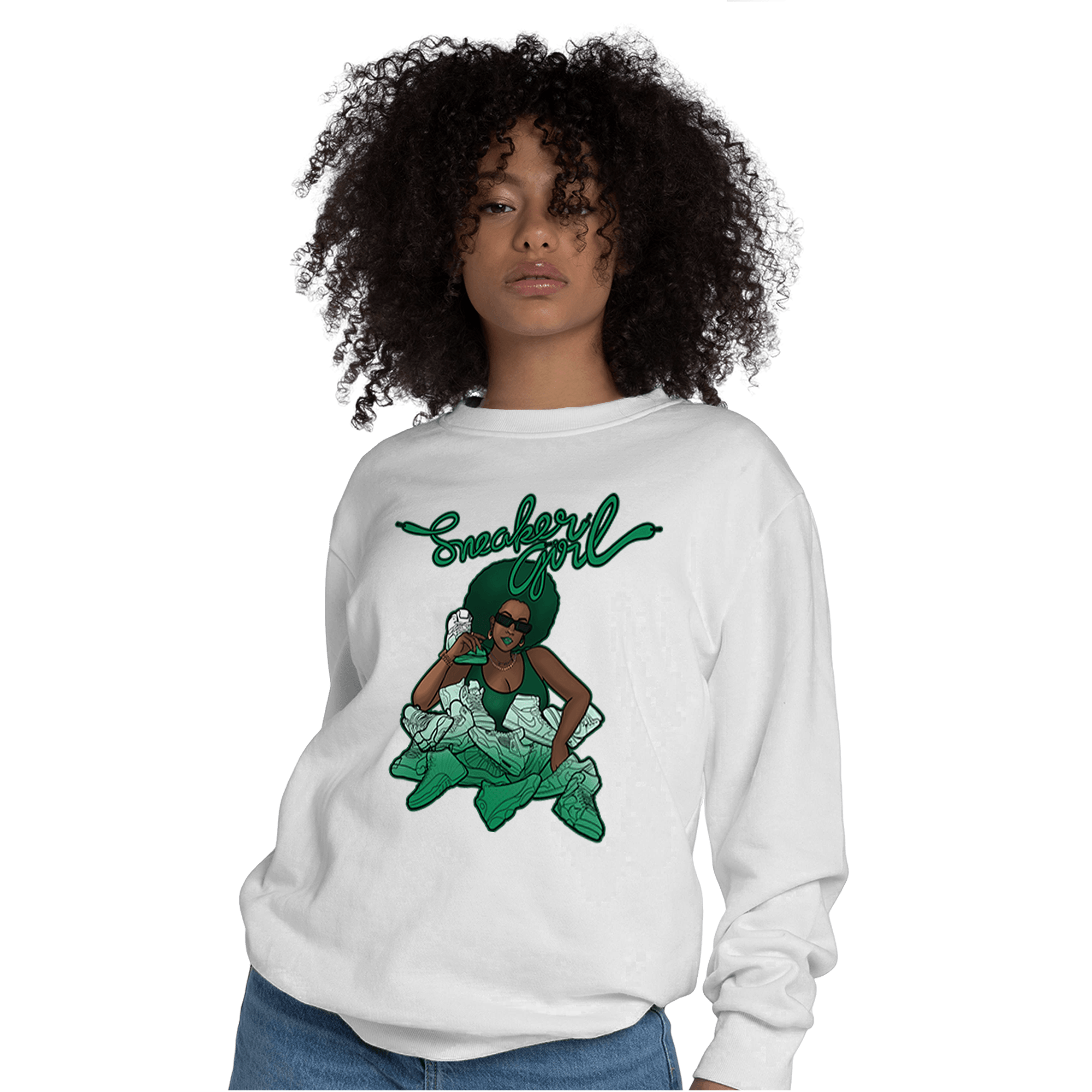 Celtic Lucky Green 1s Sweatshirt Match Sneaker Girl - NastyJamz