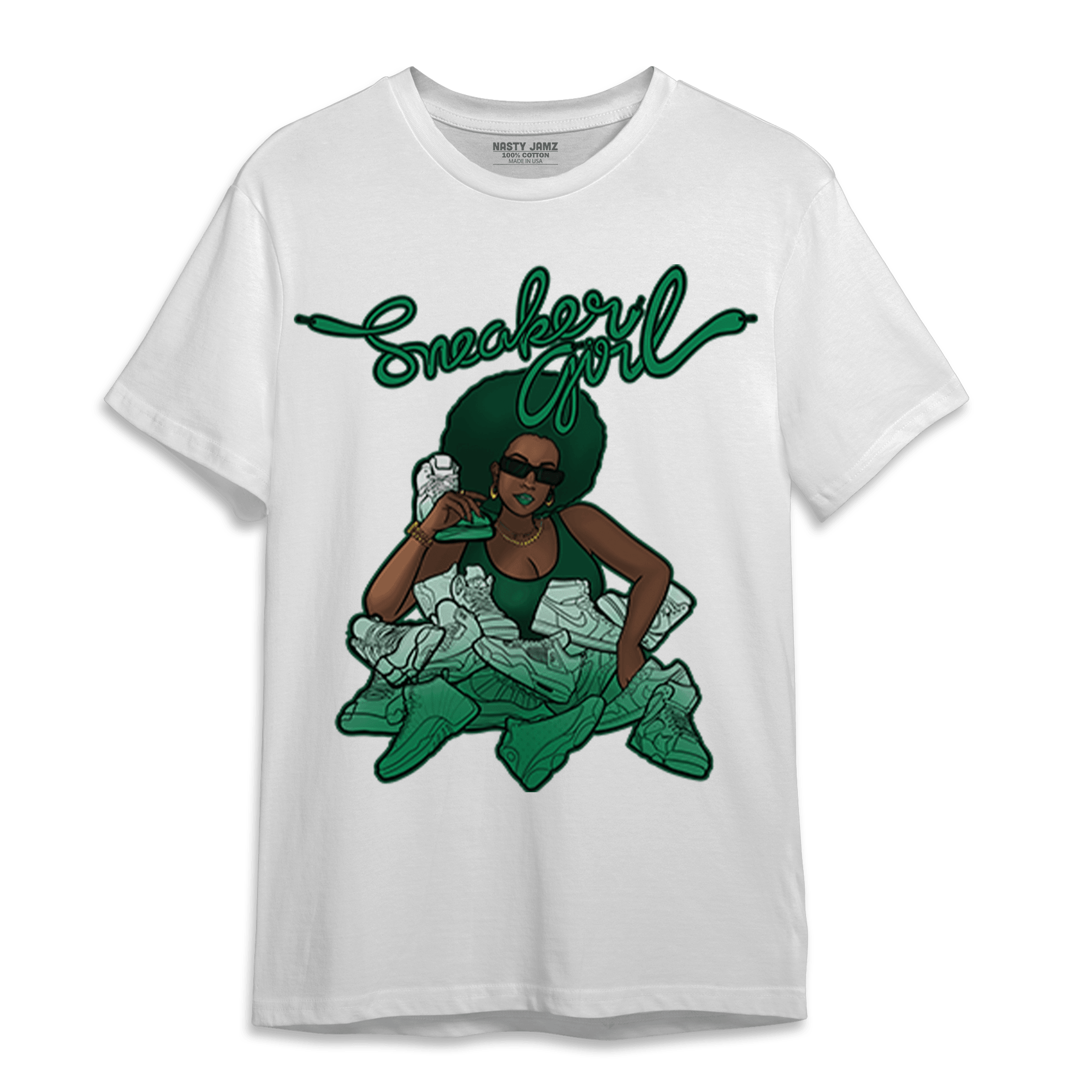 Celtic Lucky Green 1s T Shirt Match Sneaker Girl - NastyJamz