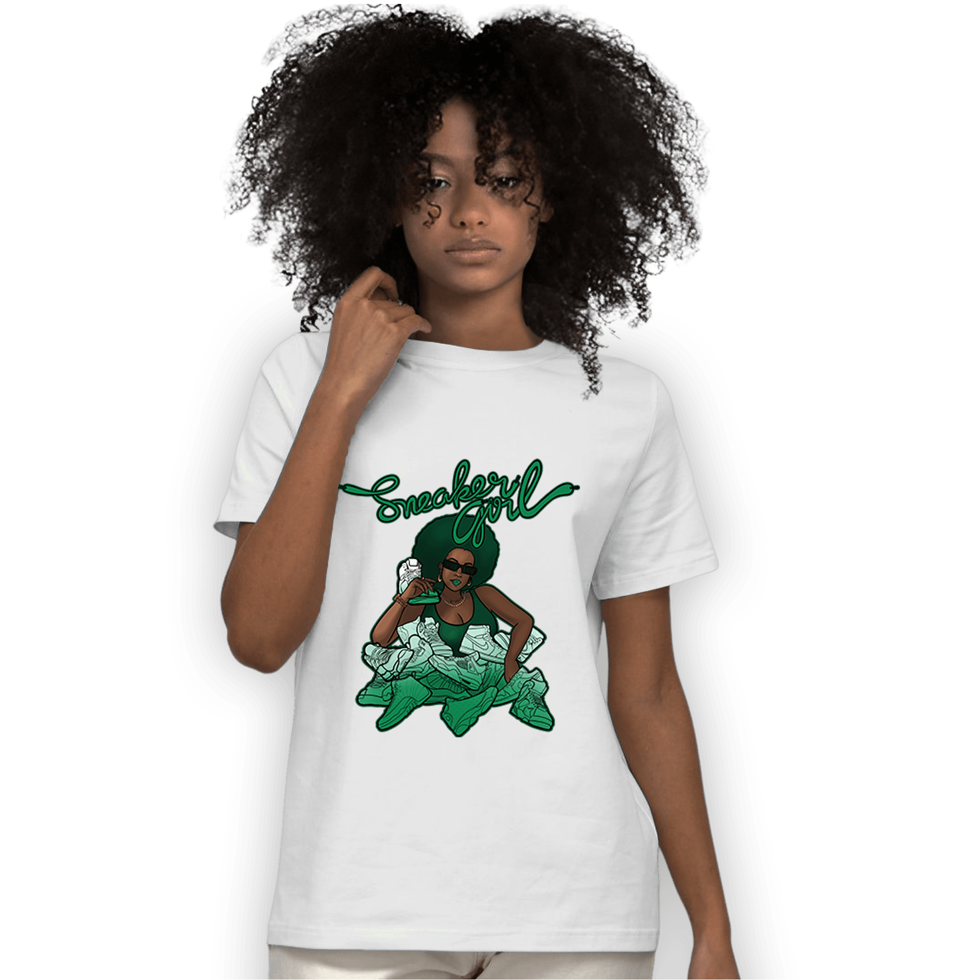 Celtic Lucky Green 1s T Shirt Match Sneaker Girl - NastyJamz
