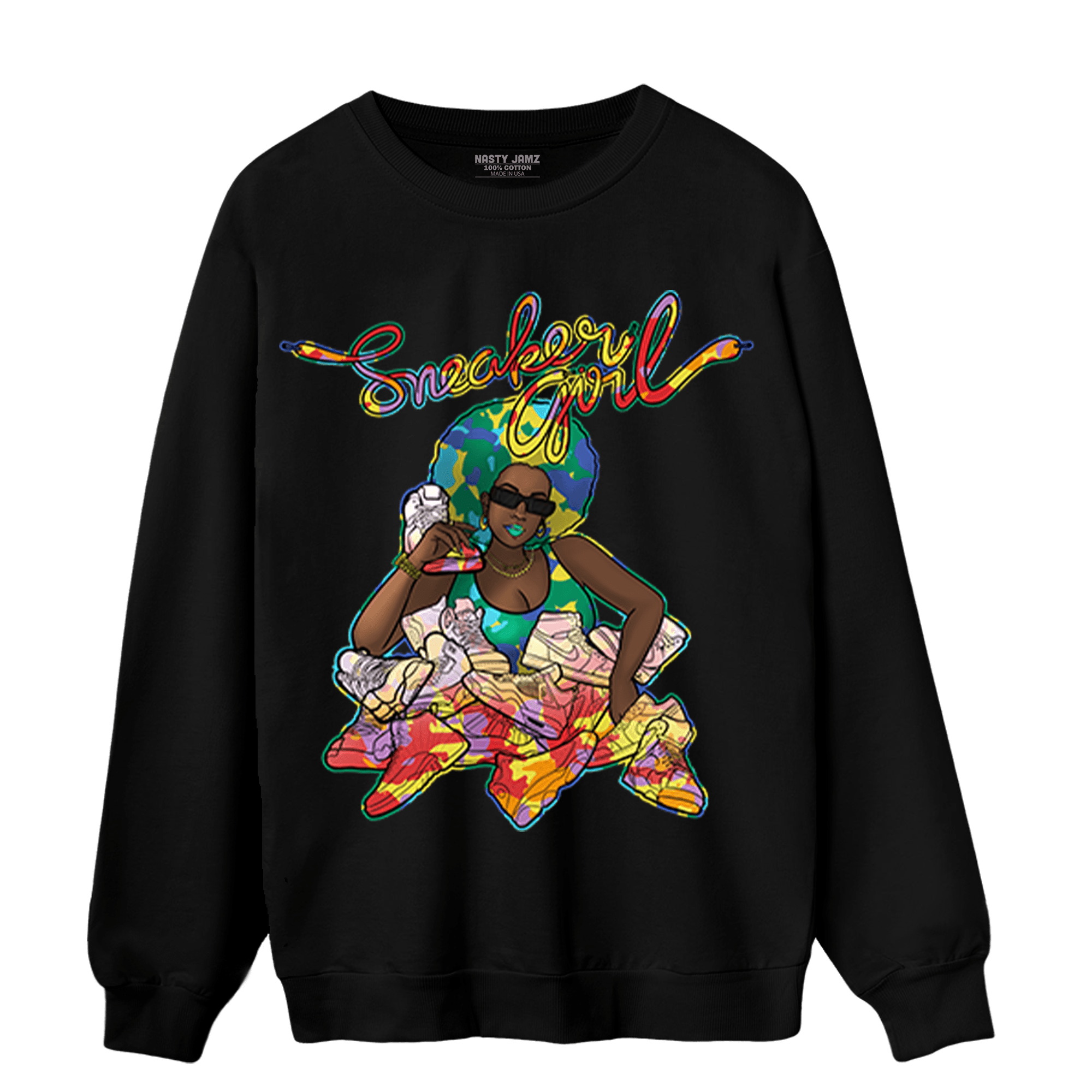Mid GS Six Championships 1s Sweatshirt Match Sneaker Girl - NastyJamz