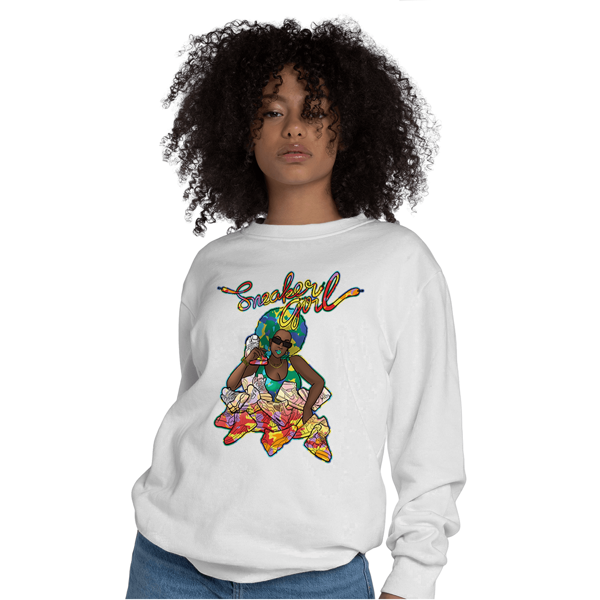 Mid GS Six Championships 1s Sweatshirt Match Sneaker Girl - NastyJamz