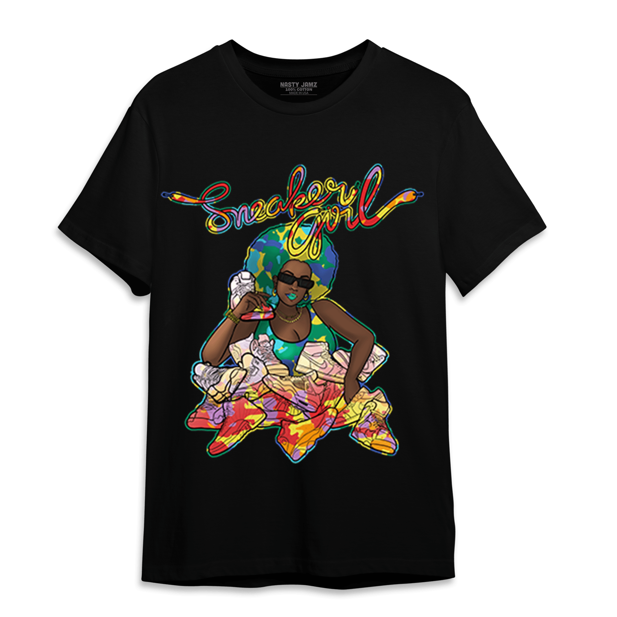 Mid GS Six Championships 1s T Shirt Match Sneaker Girl - NastyJamz