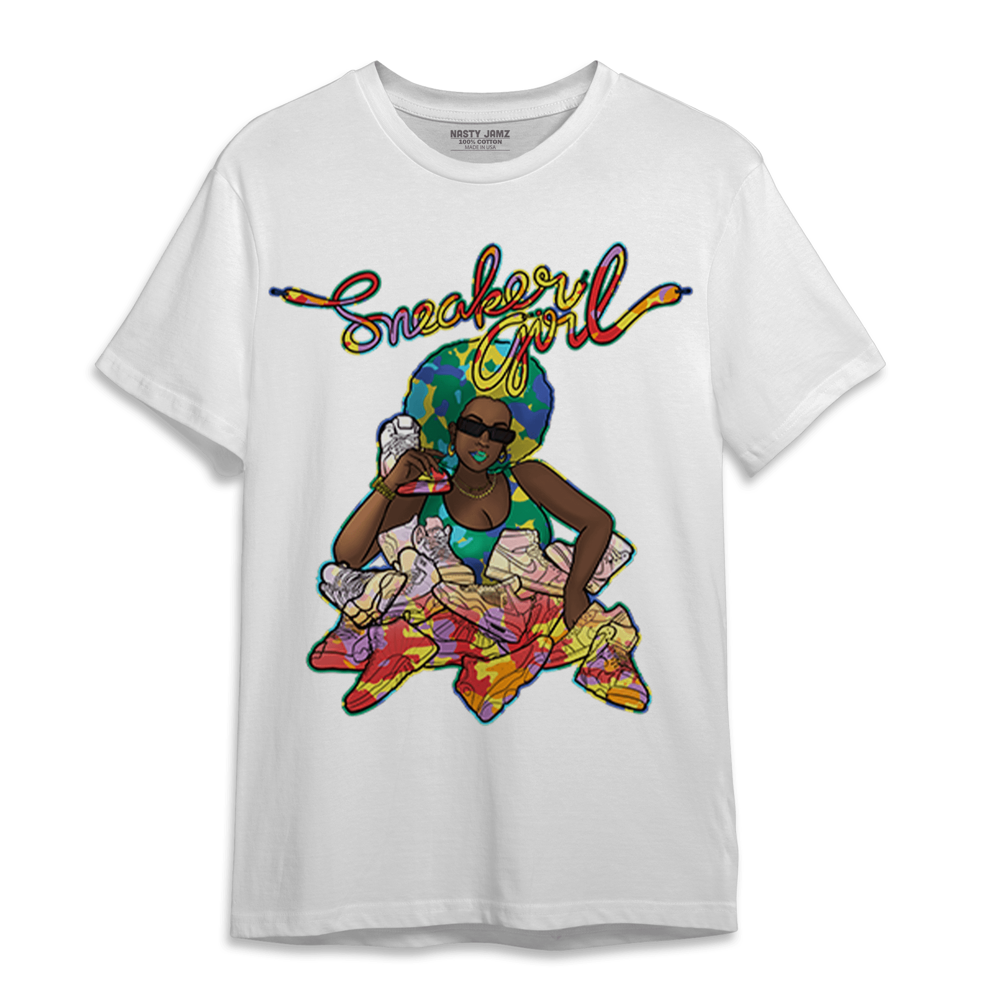 Mid GS Six Championships 1s T Shirt Match Sneaker Girl - NastyJamz