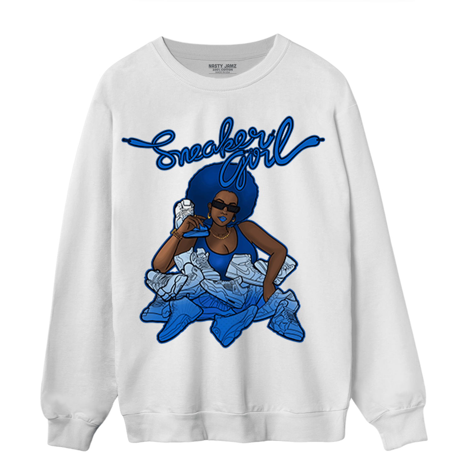 Royal Reimagined 1s Sweatshirt Match Sneaker Girl - NastyJamz