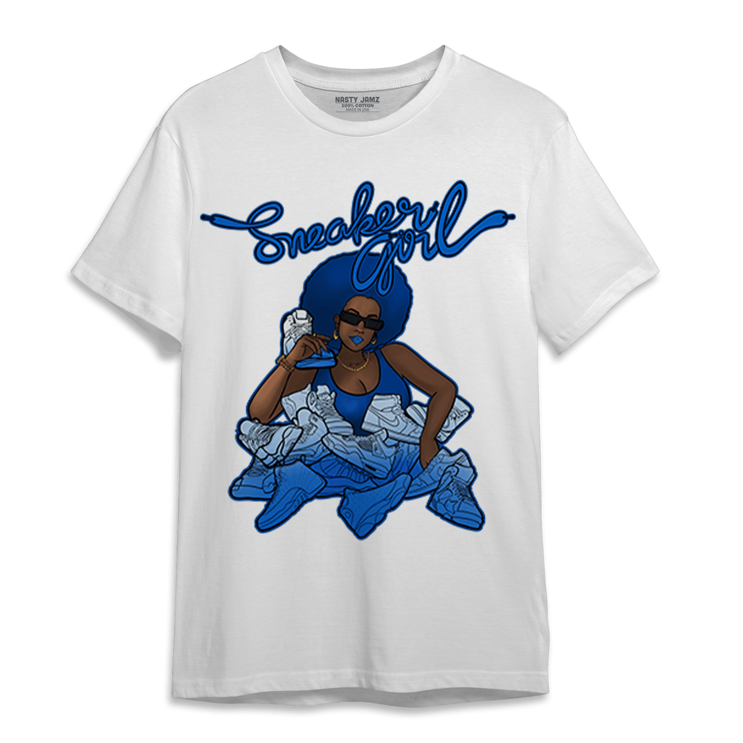 Royal Reimagined 1s T Shirt Match Sneaker Girl - NastyJamz