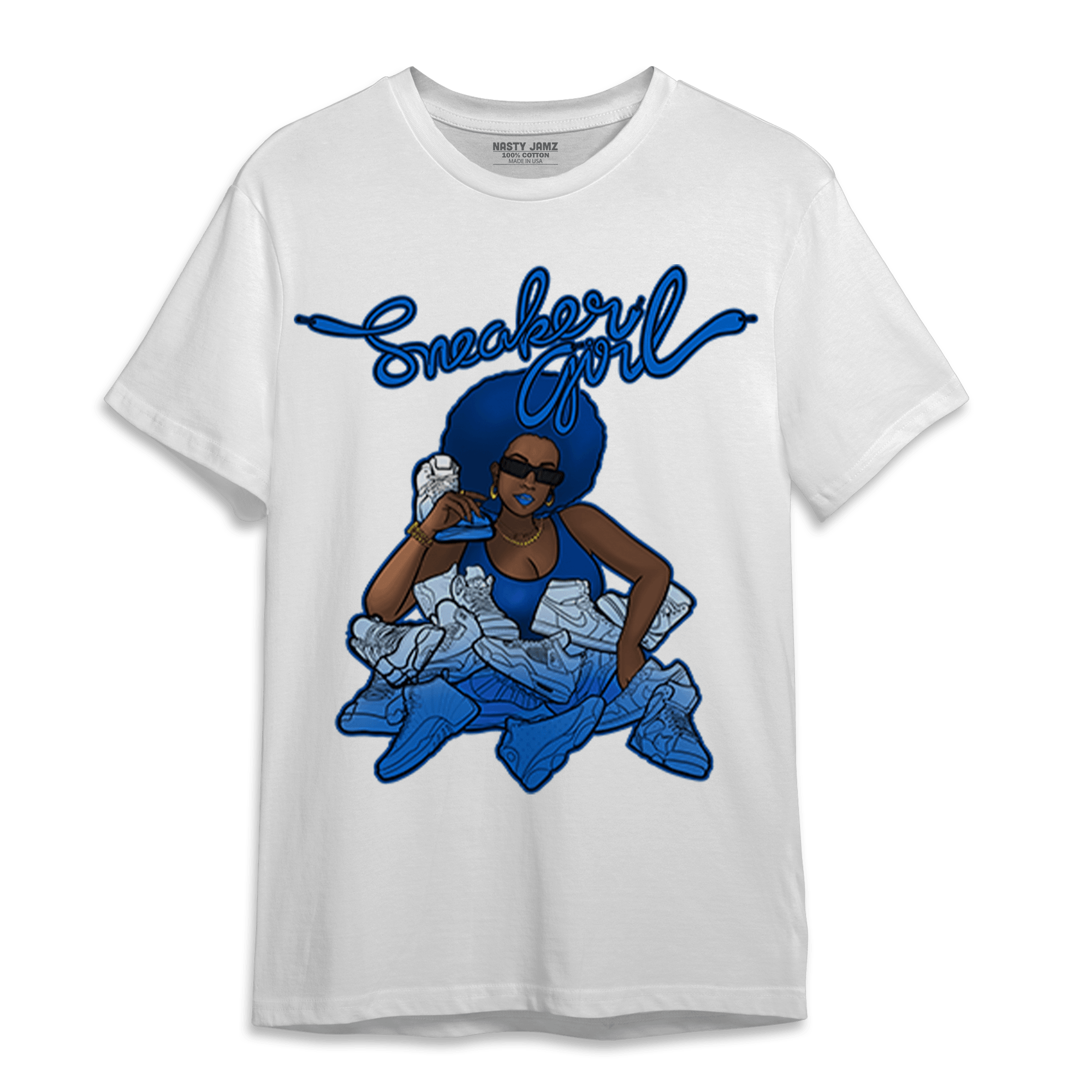 Royal Reimagined 1s T Shirt Match Sneaker Girl - NastyJamz