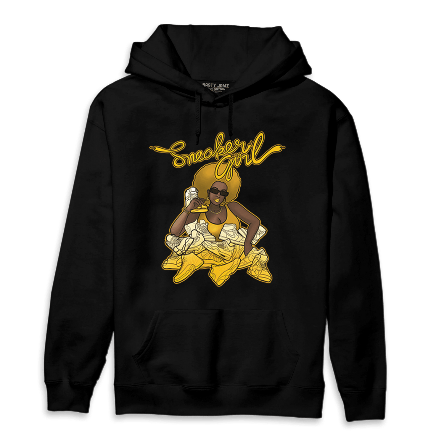 Yellow Ochre 1s Hoodie Match Sneaker Girl - NastyJamz