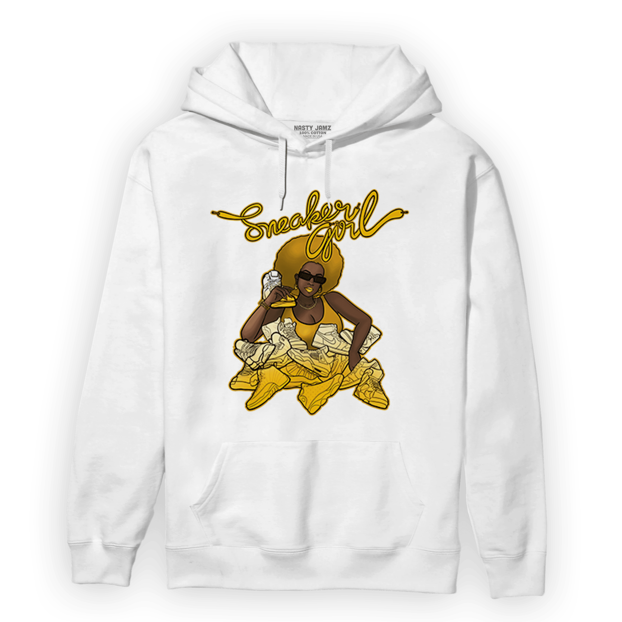 Yellow Ochre 1s Hoodie Match Sneaker Girl - NastyJamz