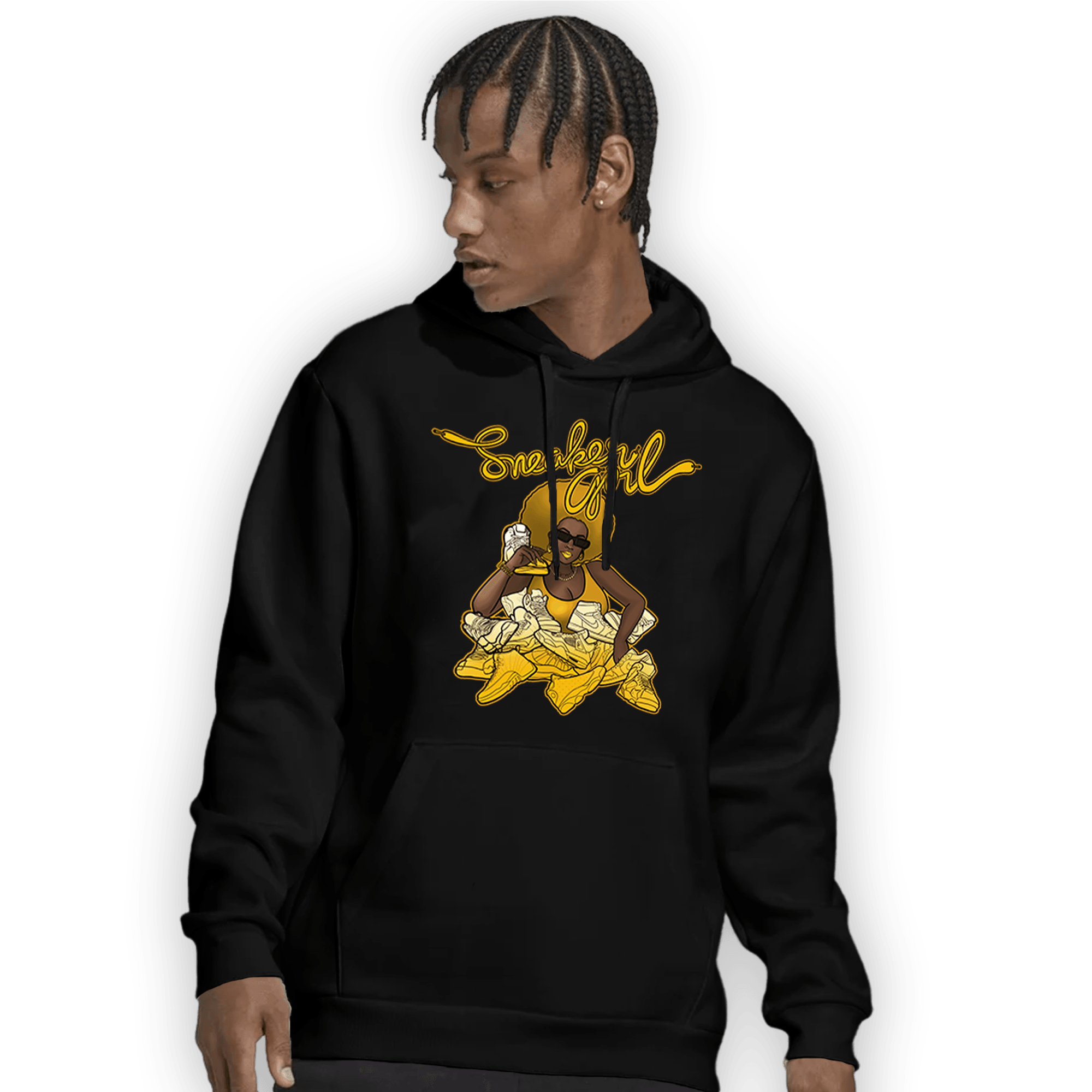 Yellow Ochre 1s Hoodie Match Sneaker Girl - NastyJamz