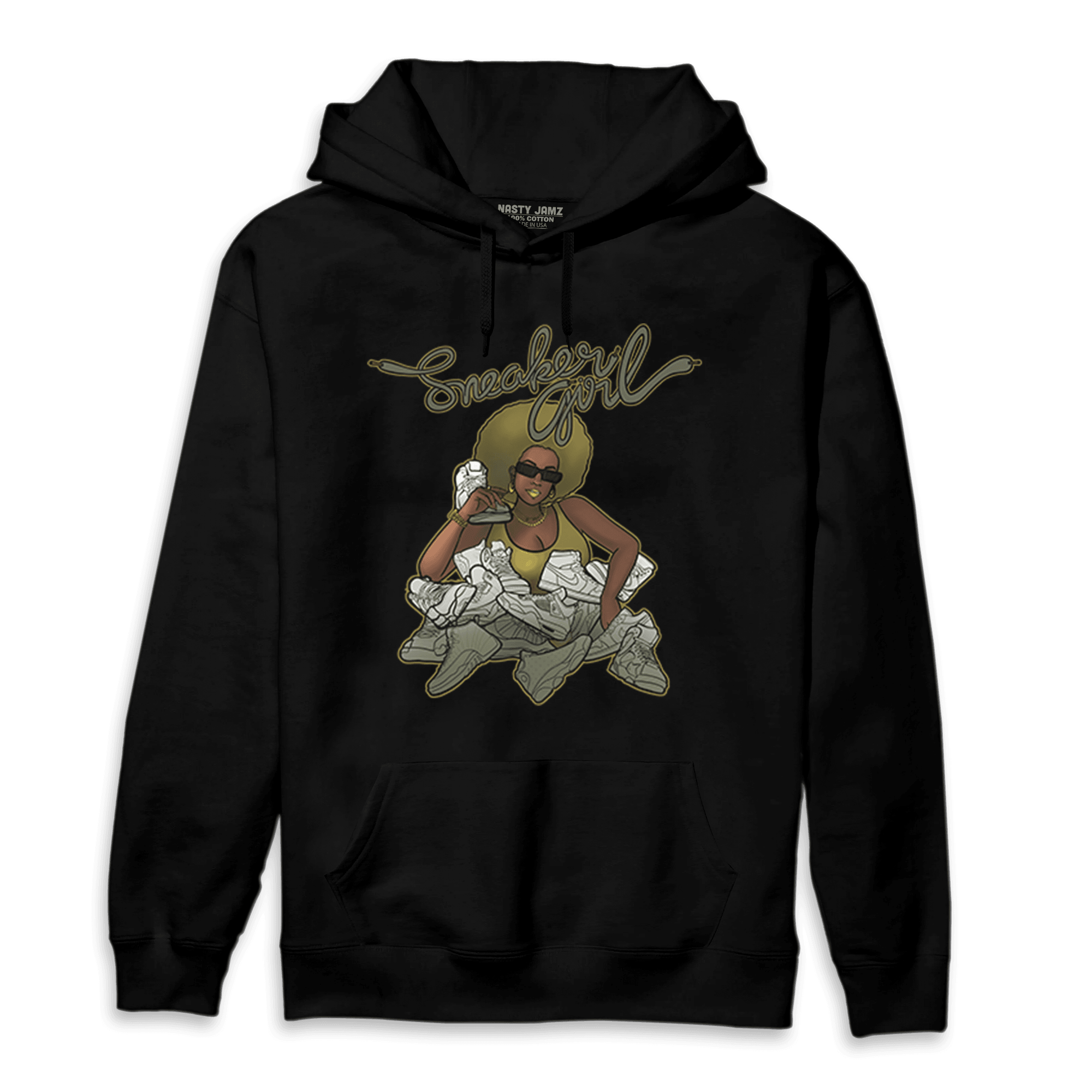 SE Craft Medium Olive 4s Hoodie Match Sneaker Girl - NastyJamz