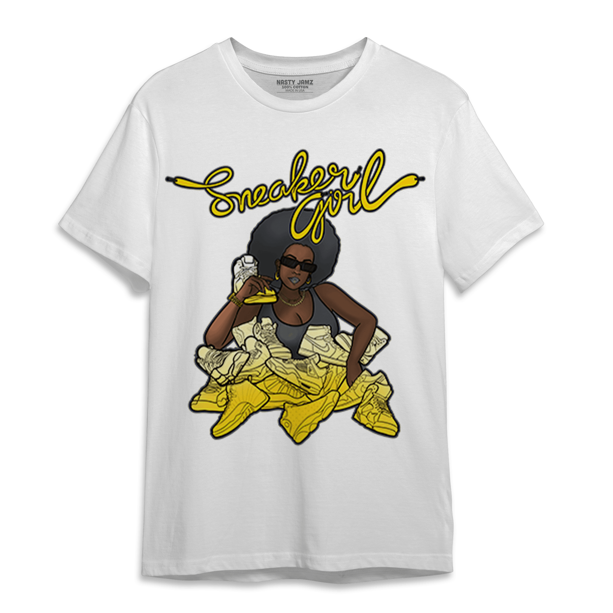 Thunder 4s T Shirt Match Sneaker Girl - NastyJamz