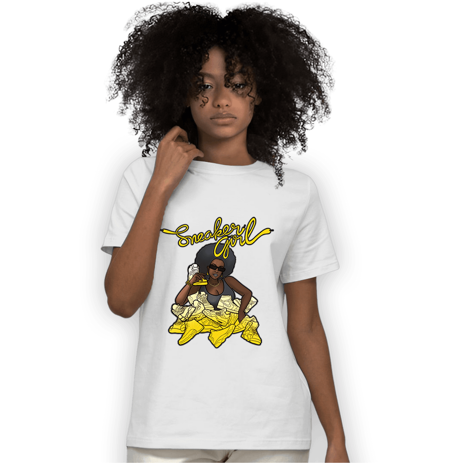 Thunder 4s T Shirt Match Sneaker Girl - NastyJamz