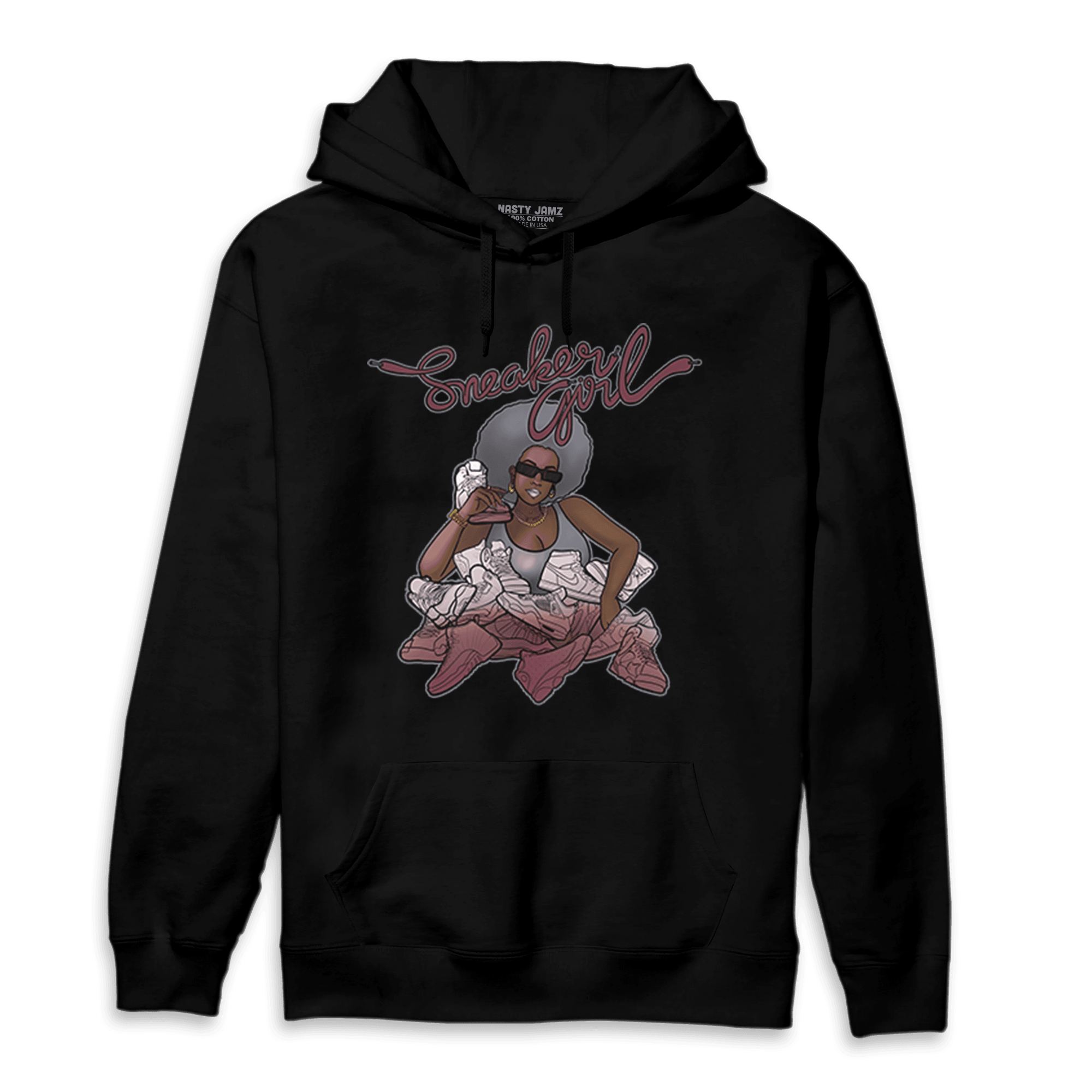 Burgundy 5s Hoodie Match Sneaker Girl - NastyJamz