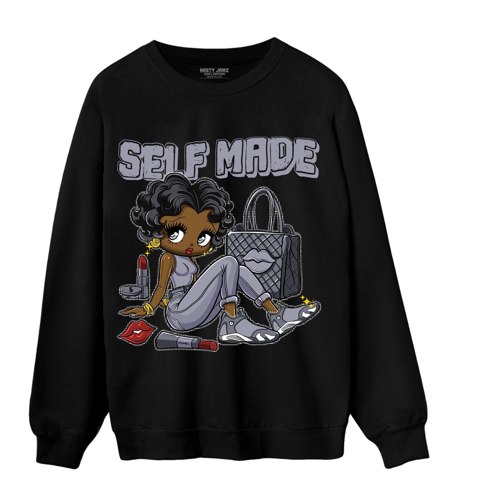 Stealth 14s Sweatshirt Match Sneaker Girl Selfmade - NastyJamz