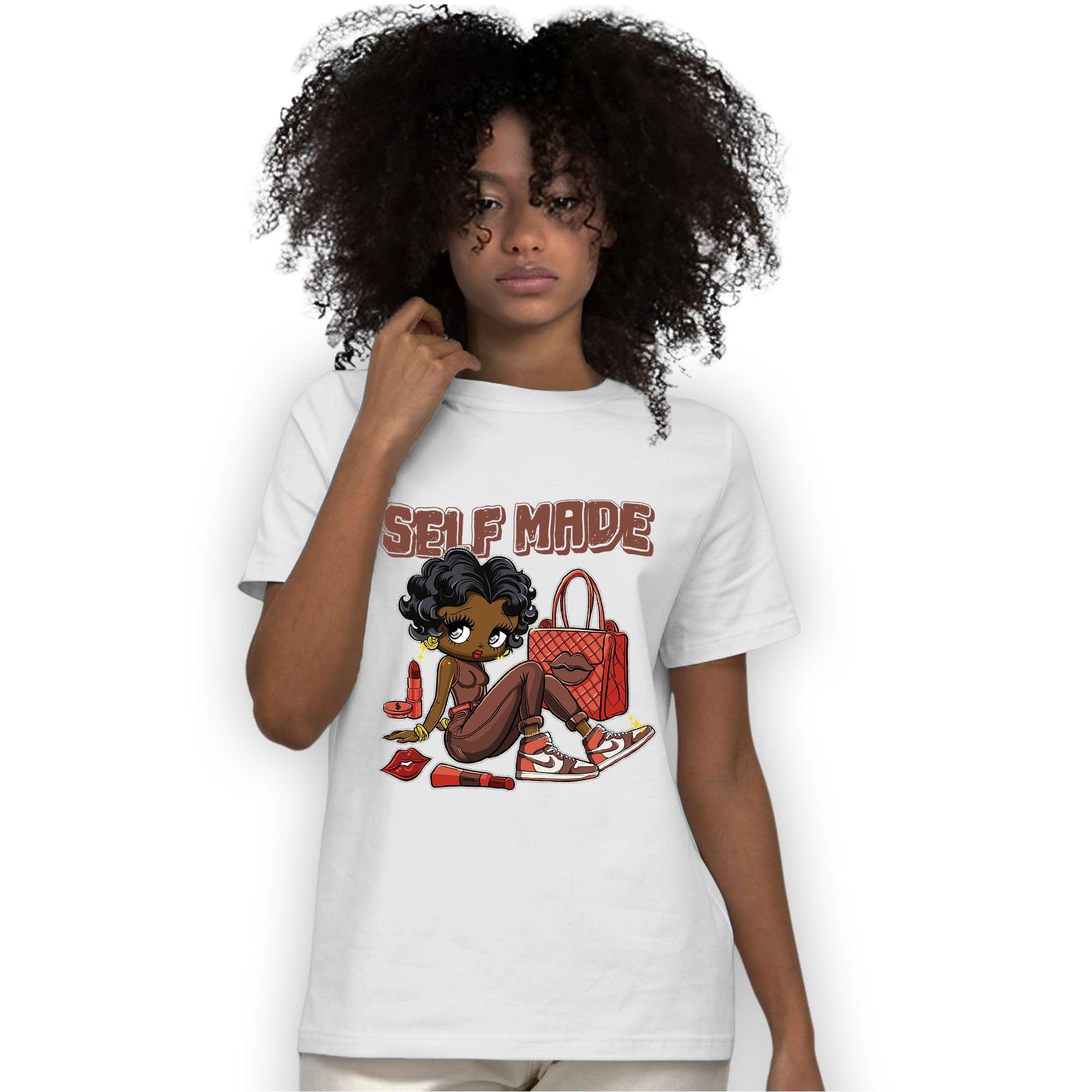 High OG Dusted Clay 1s T Shirt Match Sneaker Girl Selfmade - NastyJamz