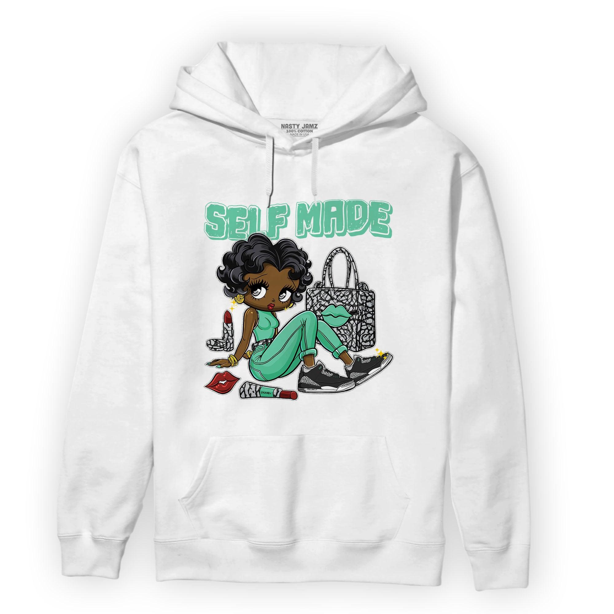 Green Glow 3s Hoodie Match Sneaker Girl Selfmade - NastyJamz